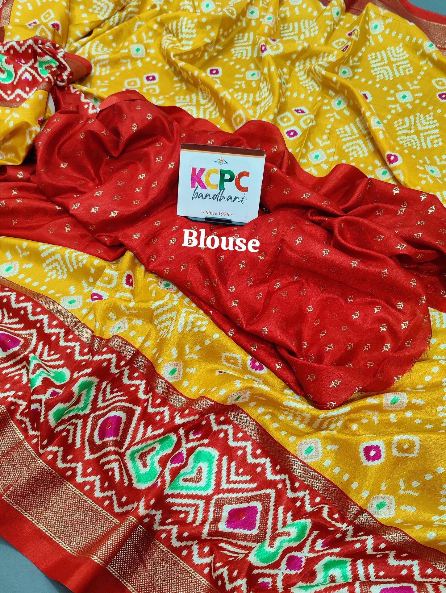 KcPc New Pashmina Cotton Silk Printed Saree With Blouse,SWA