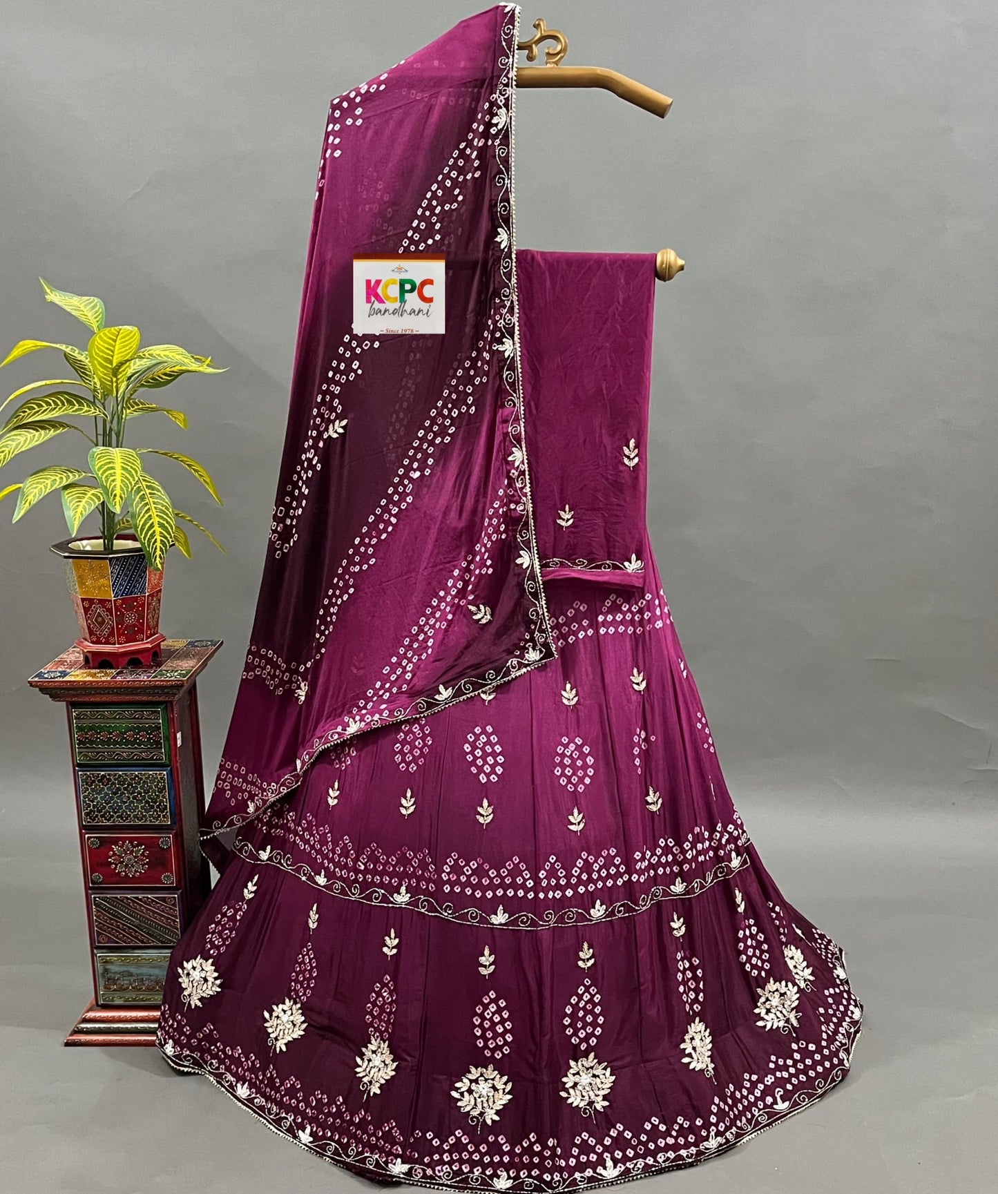 KcPc Latest New Launch Chinon silk with katdana gotapatti Handwork lehenga set,RAJ