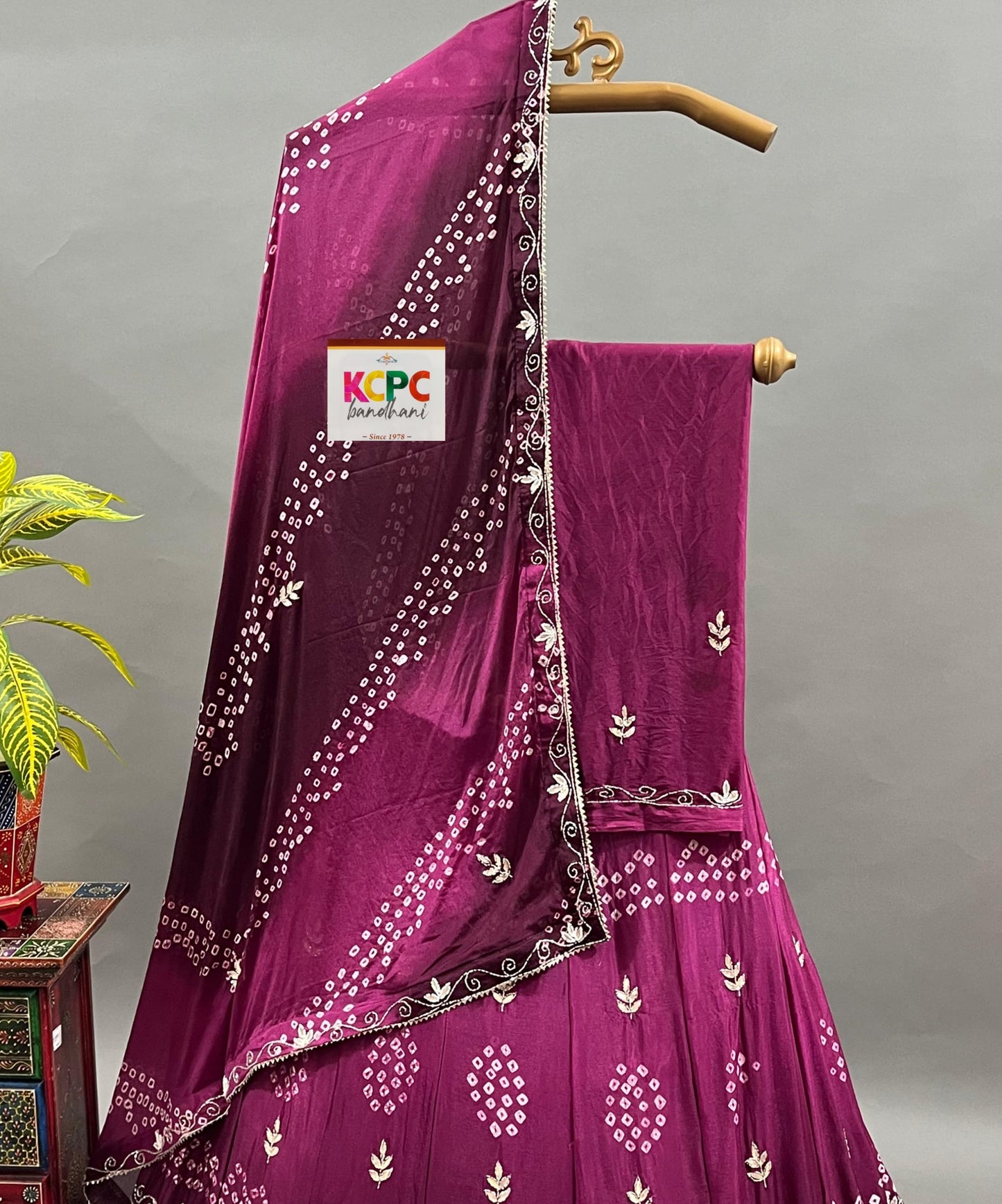 KcPc Latest New Launch Chinon silk with katdana gotapatti Handwork lehenga set,RAJ