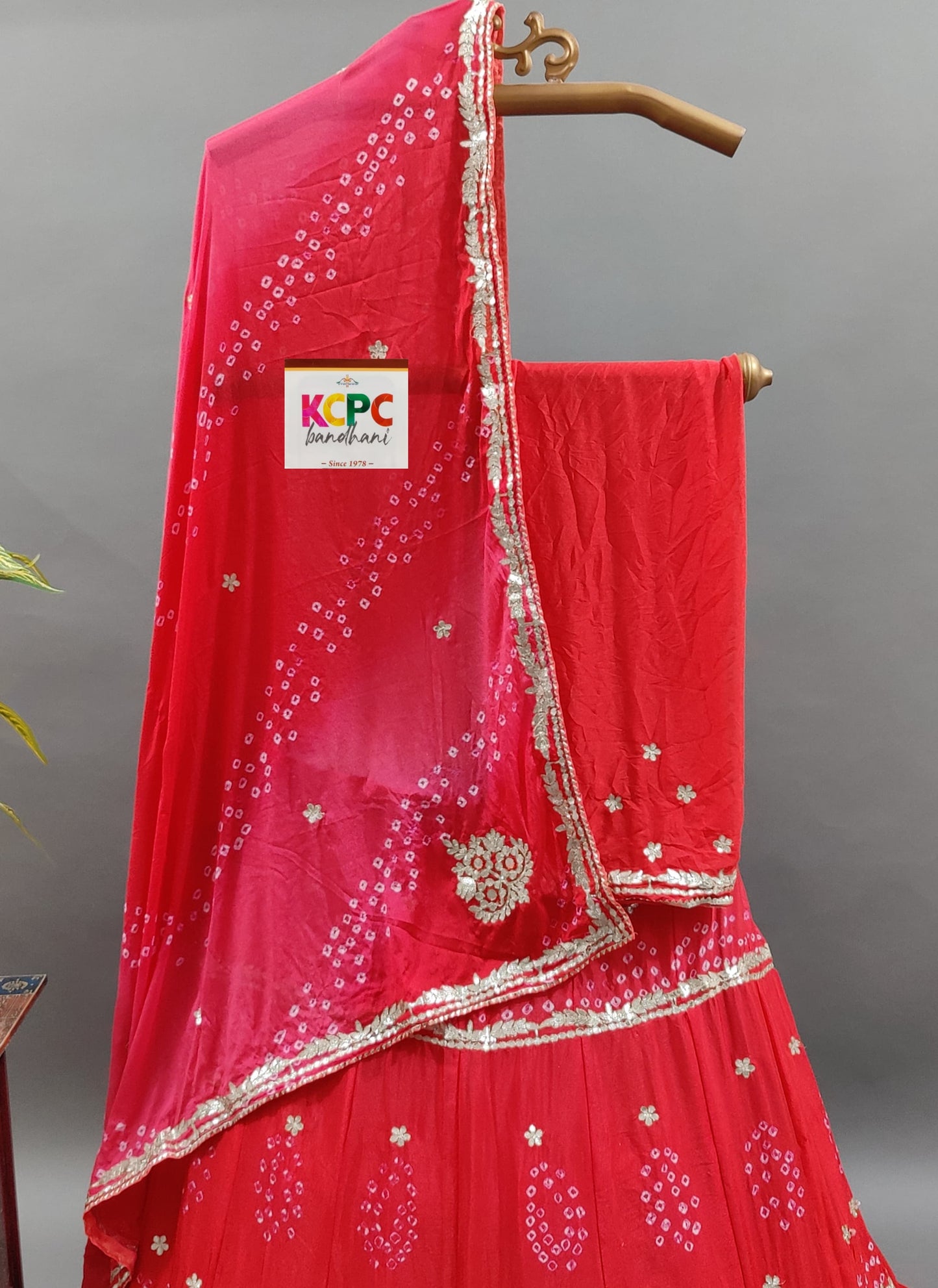 KcPc Latest New Launch chinon silk with katdana Gotapatti Lehenga set,RAJ