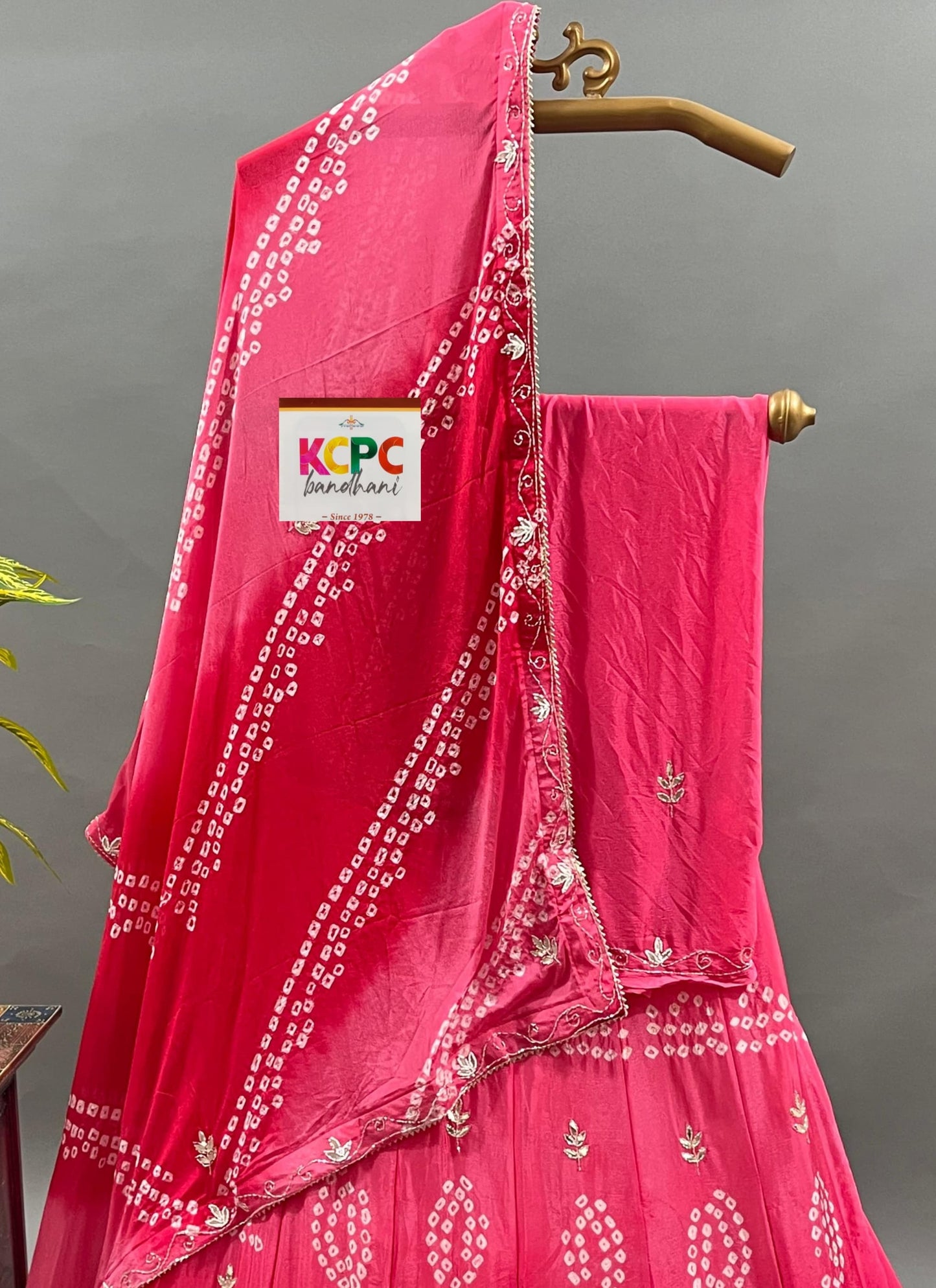 KcPc Latest New chinon silk with katdana Gotapatti Handwork Lehenga set RAJ