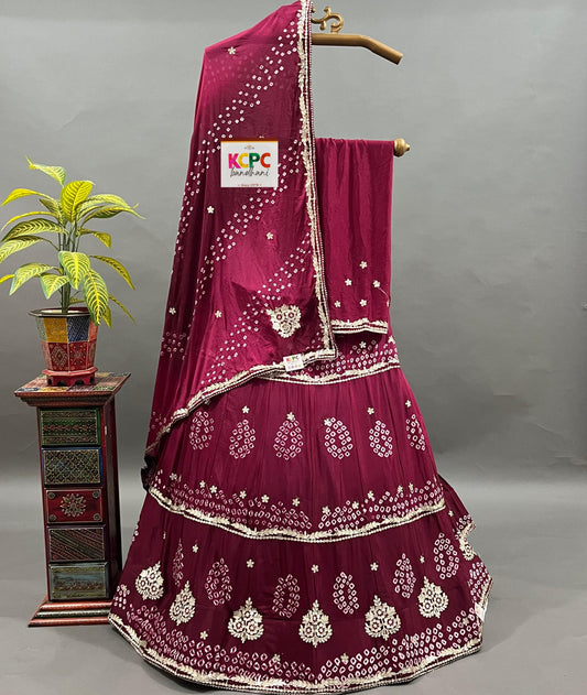 KcPc Latest New Launch chinon silk With katdana Gotapatti lehenga set,RAJ