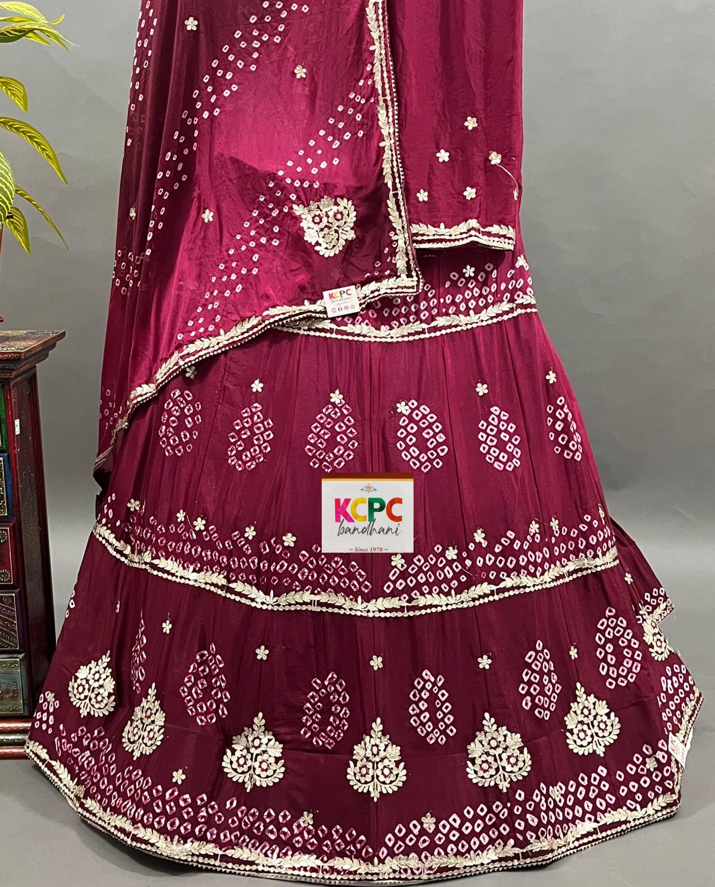 KcPc Latest New Launch chinon silk With katdana Gotapatti lehenga set,RAJ