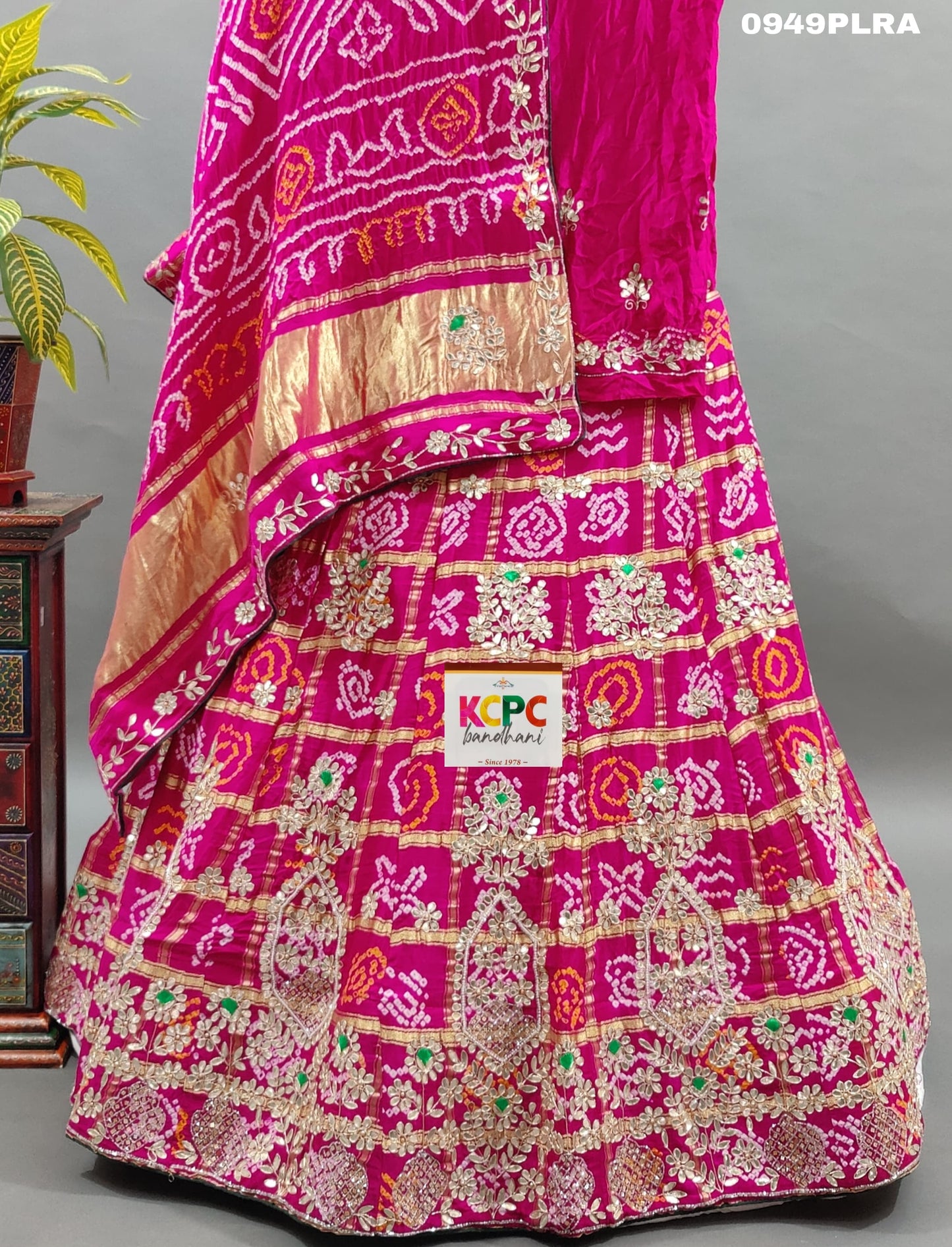 KcPc New Launch Pure Gaji silk Gotapatti Handwork Designer Lehenga Set,ANJ