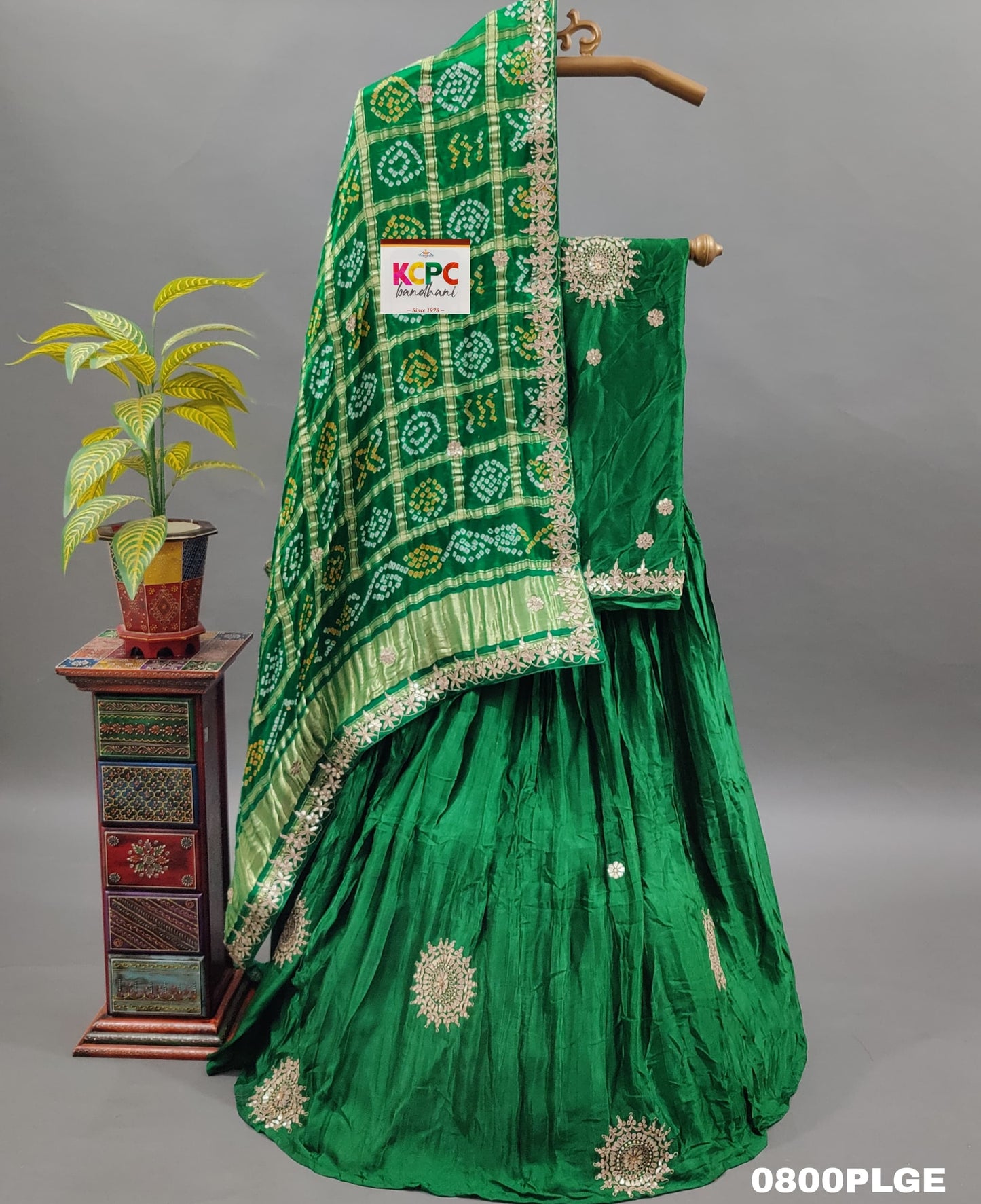 KcPc New Pure Gajji Silk Lehenga With Pure Gajji Silk Dupatta With Gorgeous Gotapatti Handwork,RGC