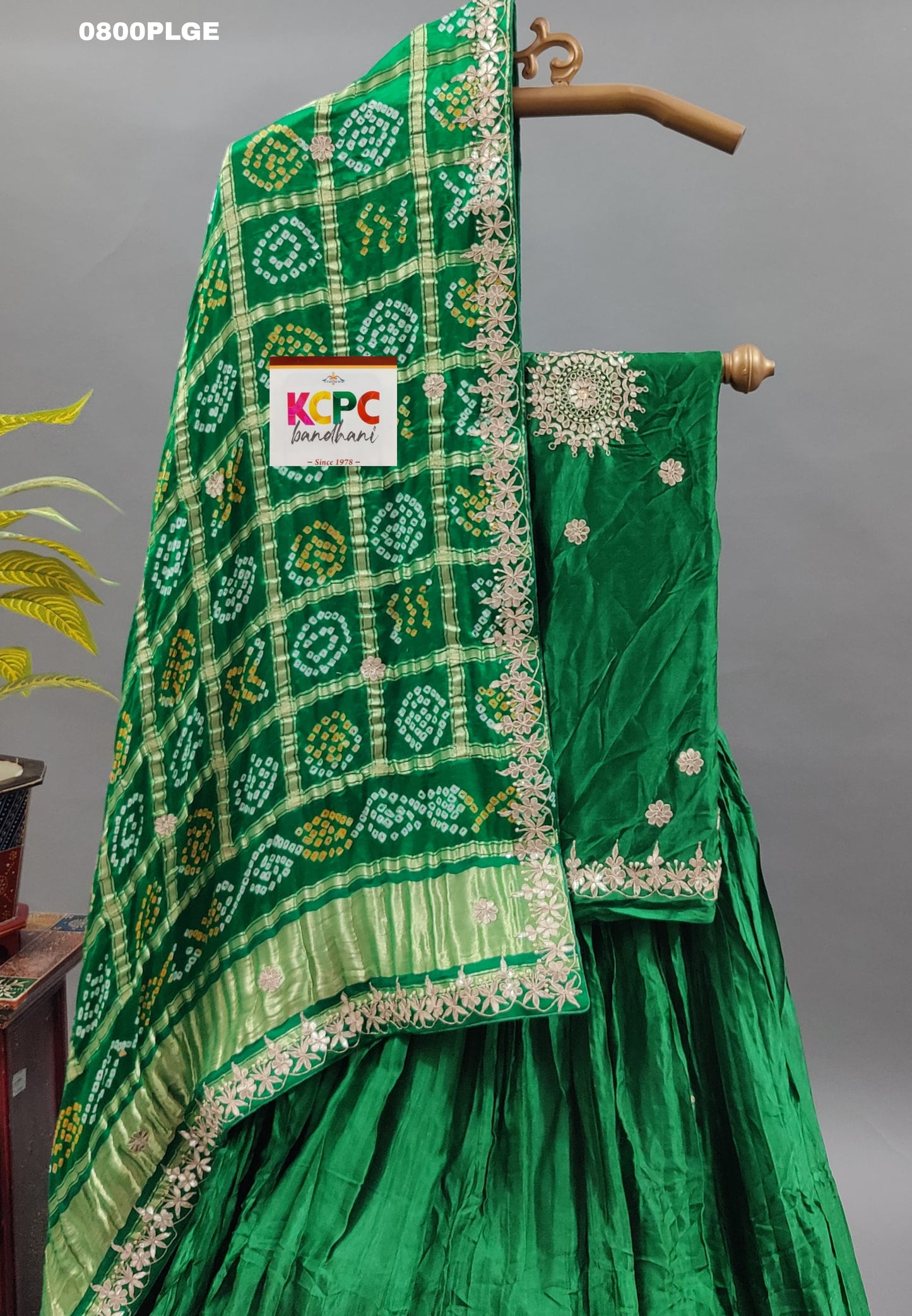 KcPc New Pure Gajji Silk Lehenga With Pure Gajji Silk Dupatta With Gorgeous Gotapatti Handwork,RGC