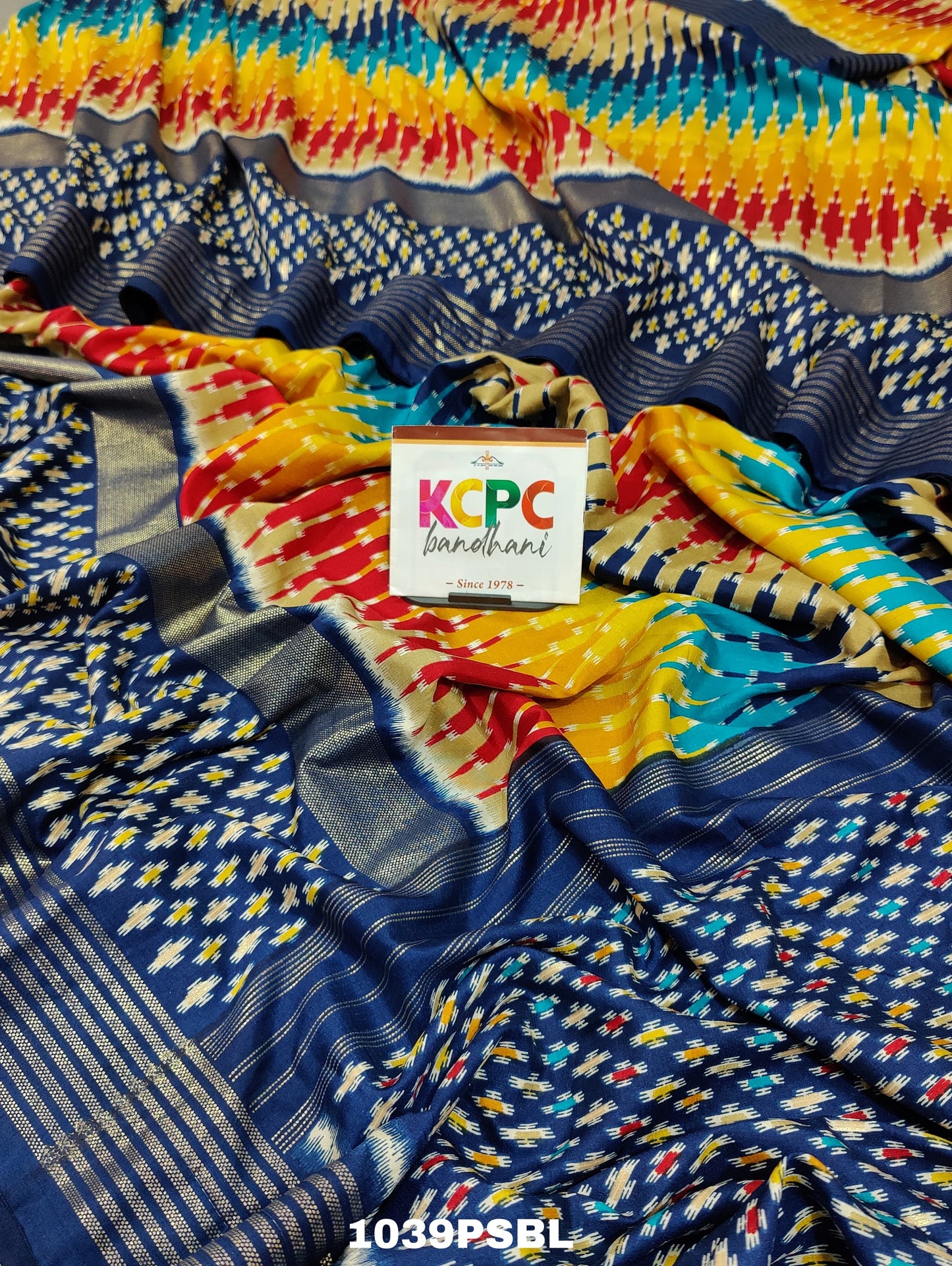 KCPC New Launch Pashmina Cotton Silk printed Stylish Saree With Blouse,SRD