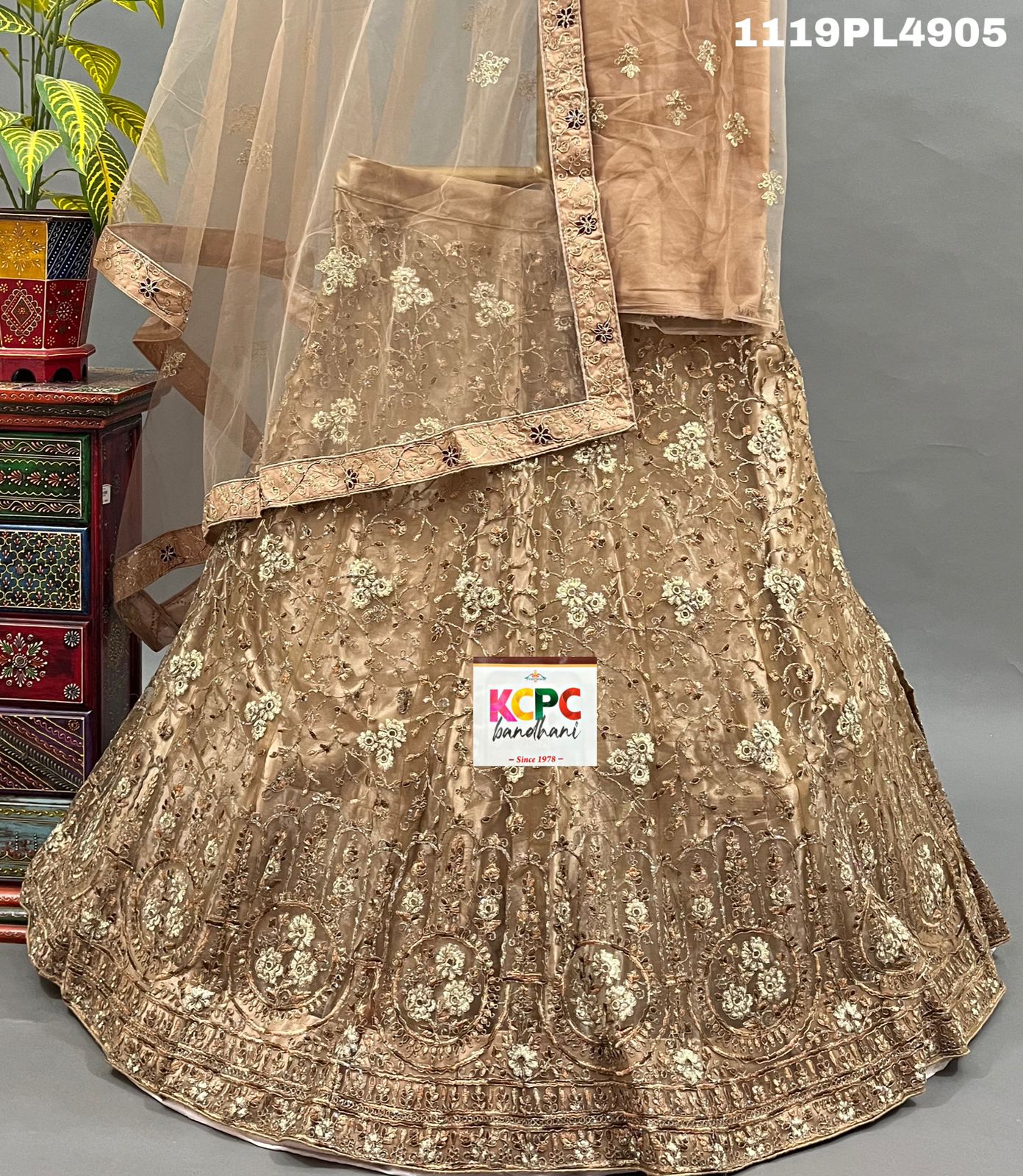 KCPC New Net Sequences embroidery Lehenga set