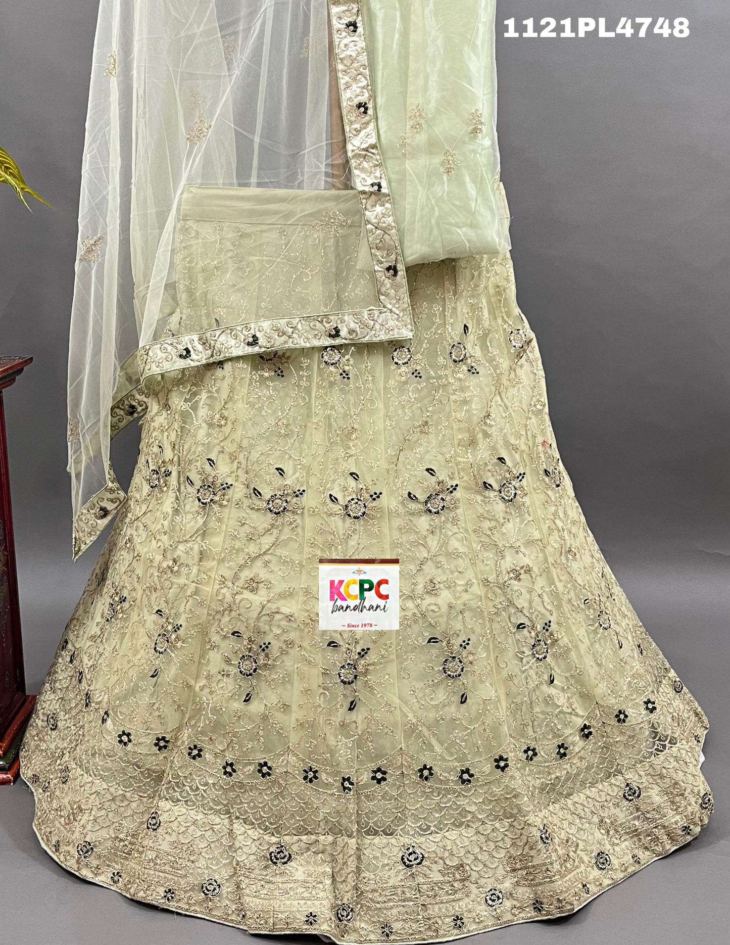 KCPC New Net Sequences embroidery Lehenga set