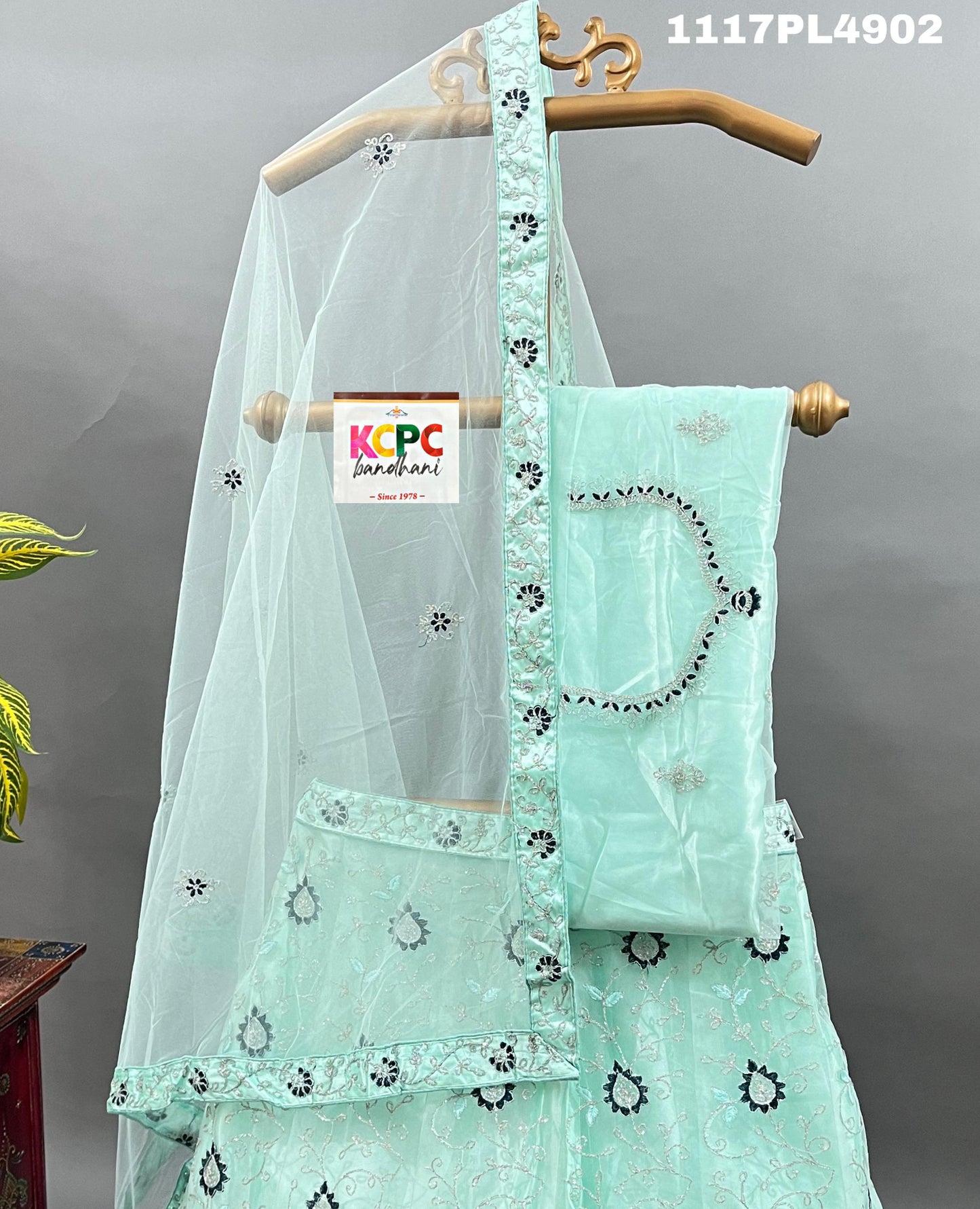 KCPC New Net Sequences embroidery Lehenga set