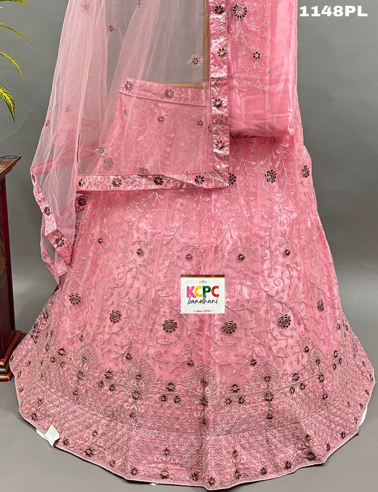 KCPC New Net Sequences embroidery Lehenga set