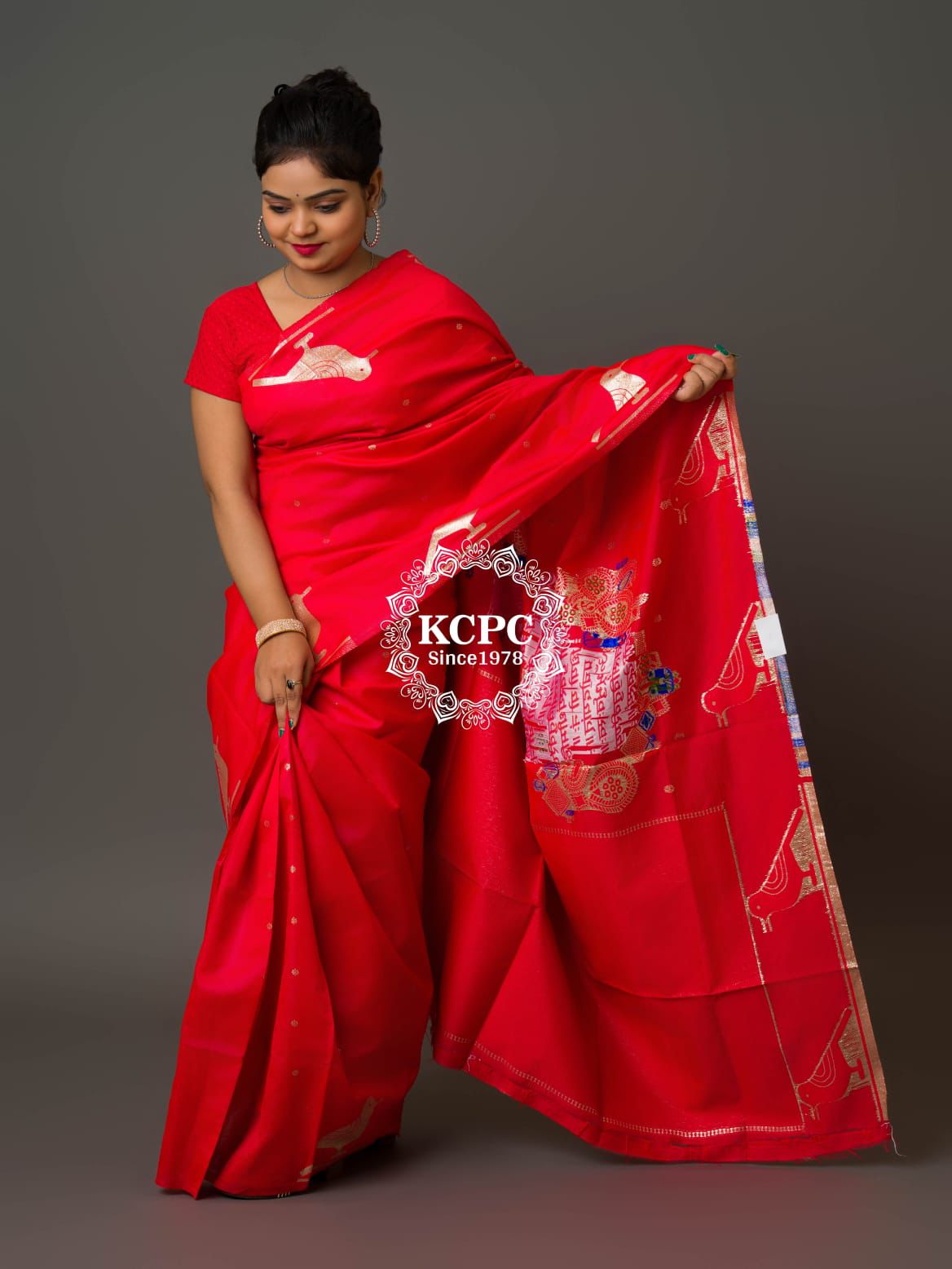 New KCPC Designer Banarasi Silk Zari Weaving Saree With Blouse,DC