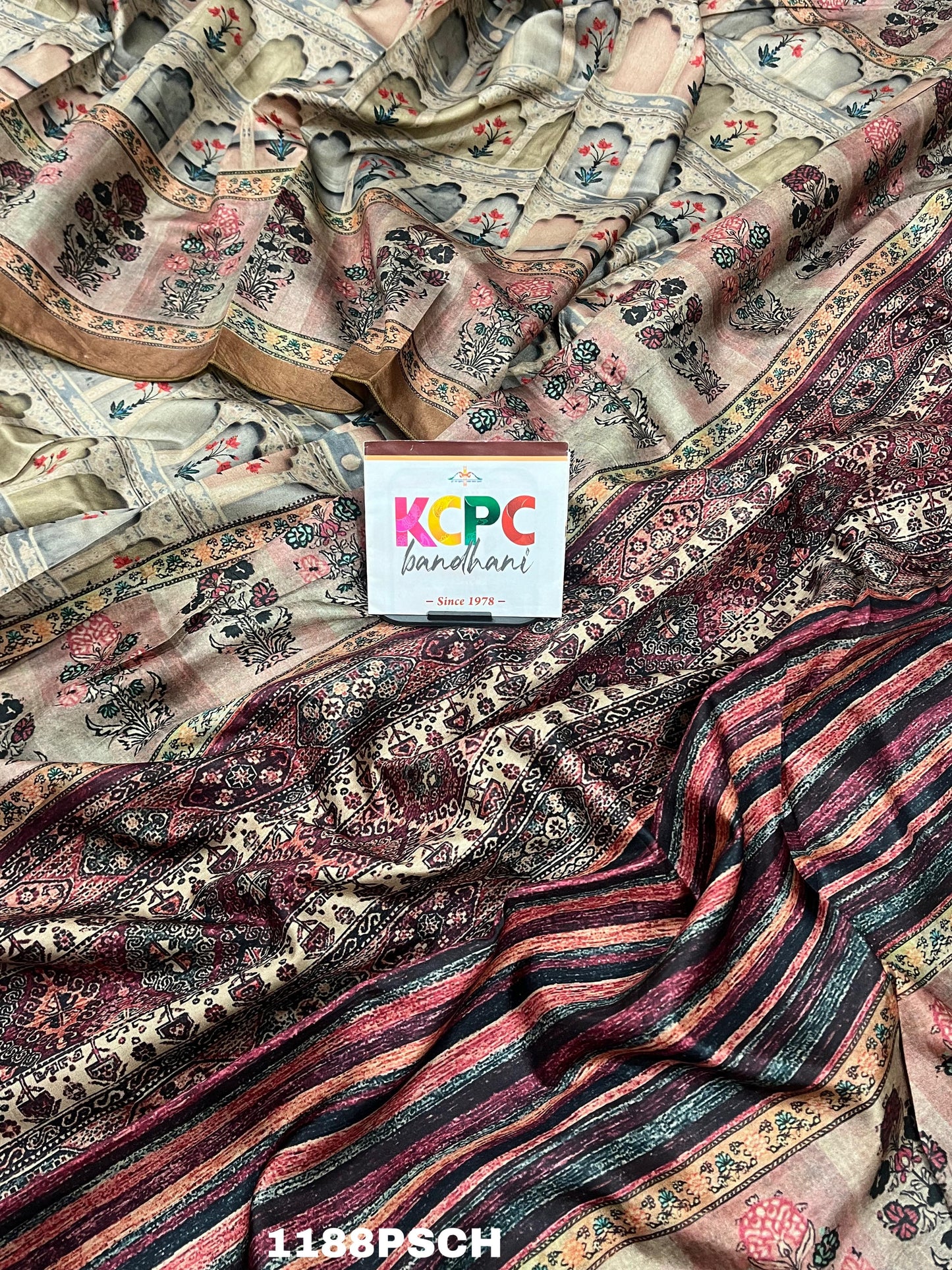 KCPC Latest New Tissue cotton Fabric printed Saree,APL