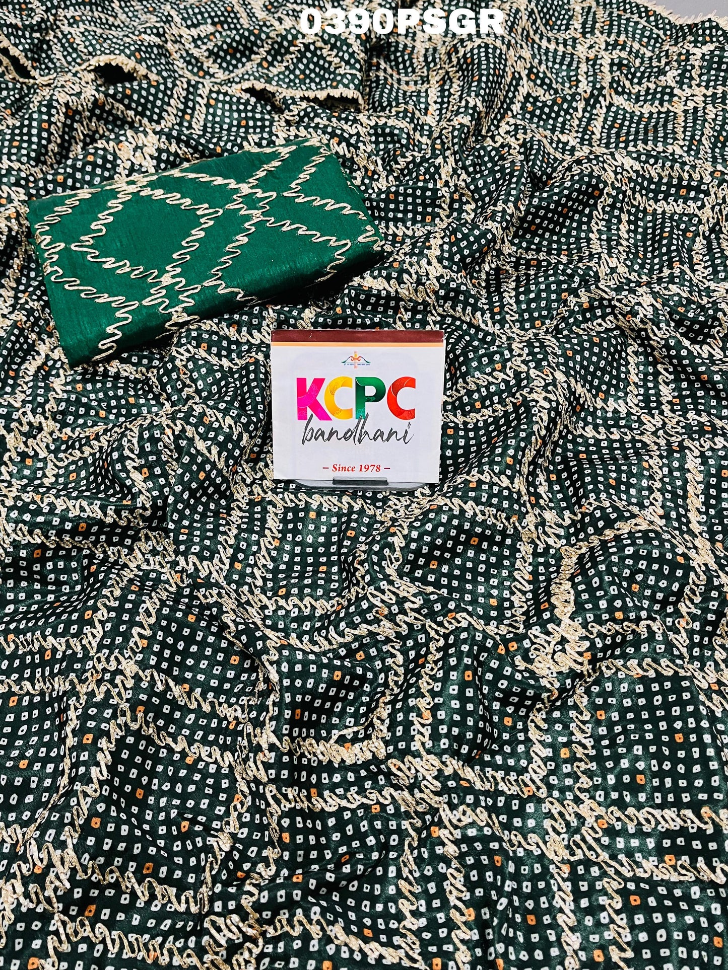 KCPC Latest New Dola Silk Gotapatti Saree With Blouse