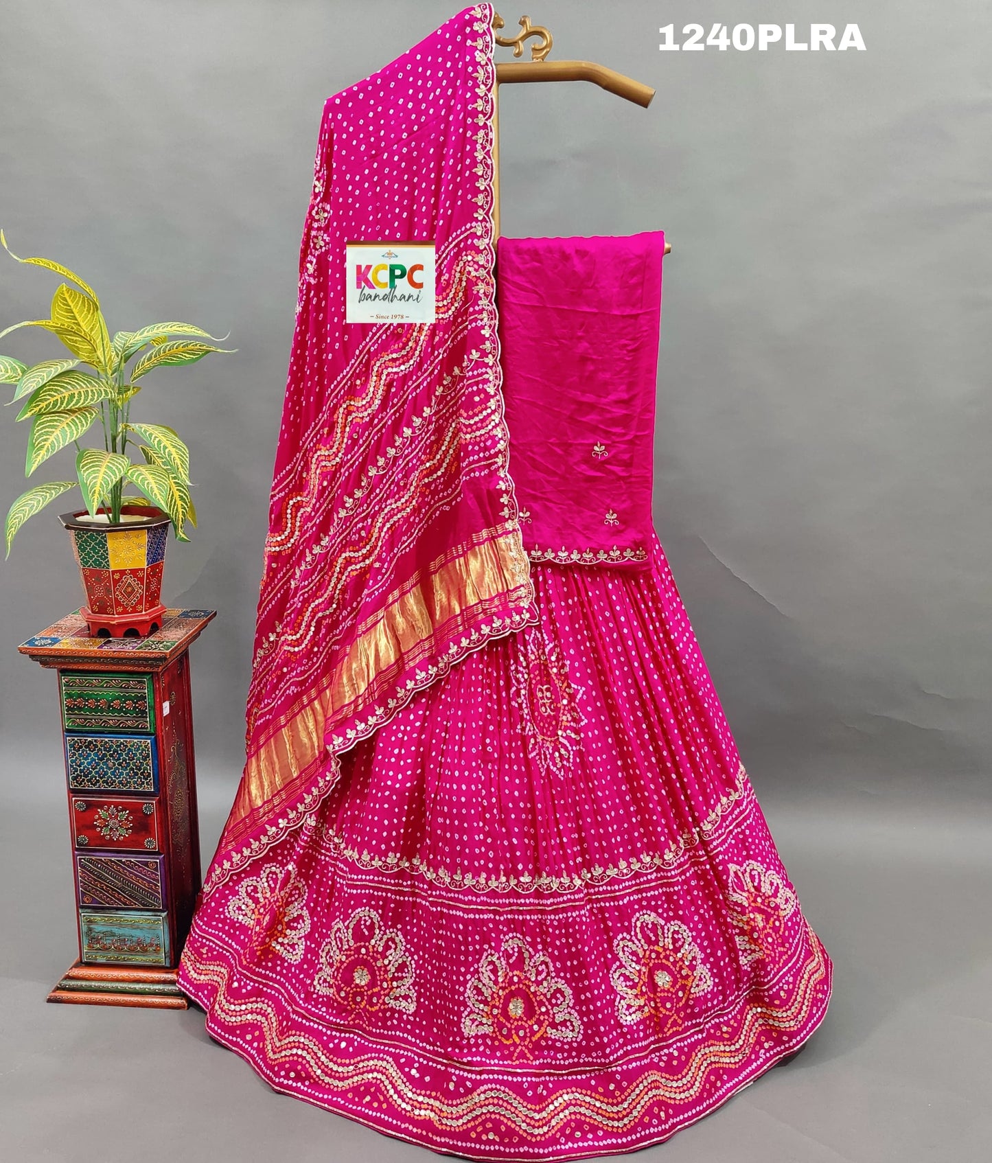 KcPc Launching Beautiful Pure Gaji Silk Gota patti Work Lehenga set,MAD