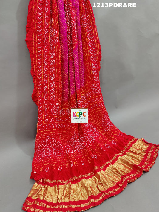 KcPc New Pure Gaji Silk Beautiful Bandhani Dupatta