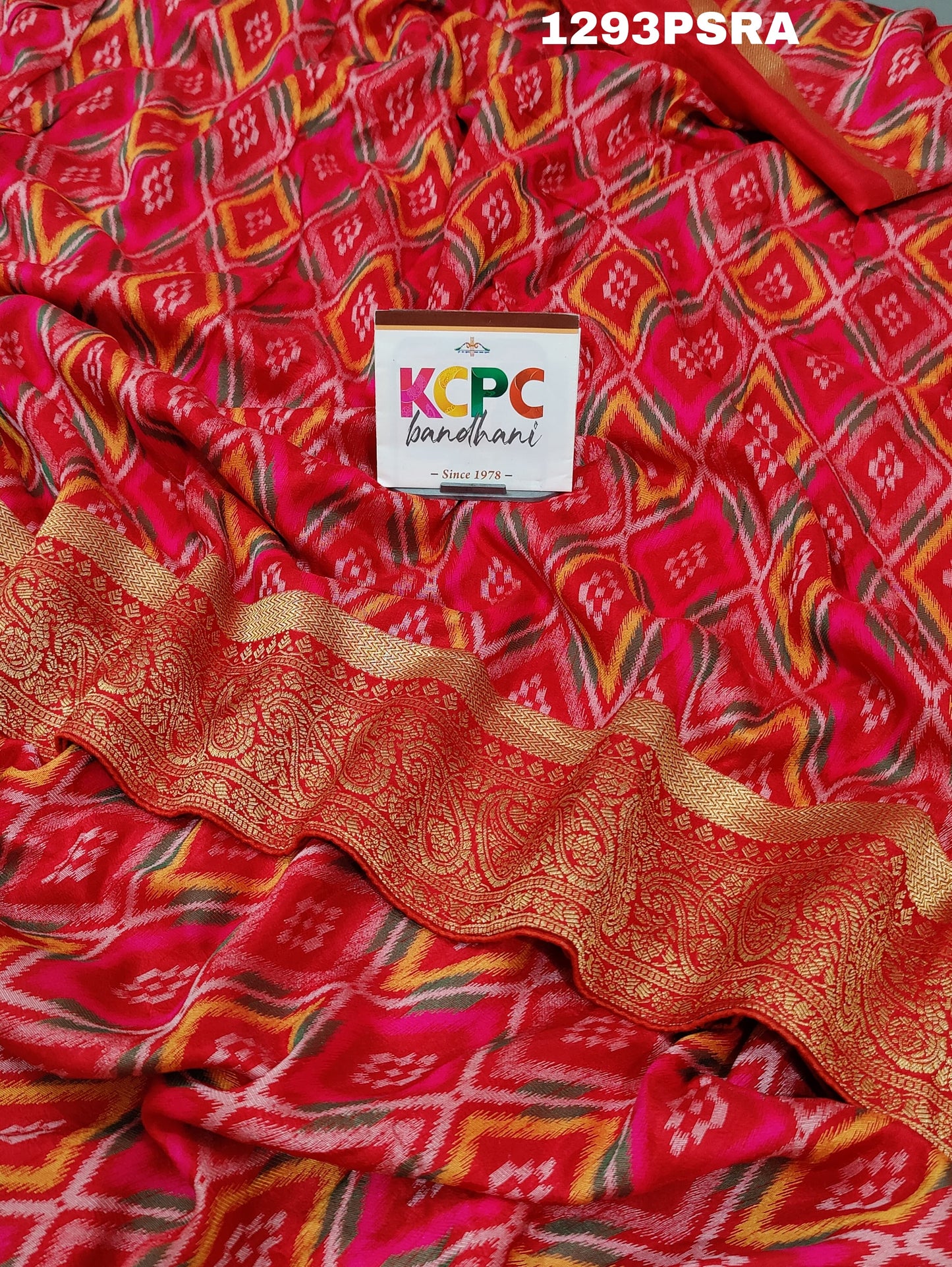 KcPc Latest Patan Patola Silk Handloom Banarasi Border Saree,VML