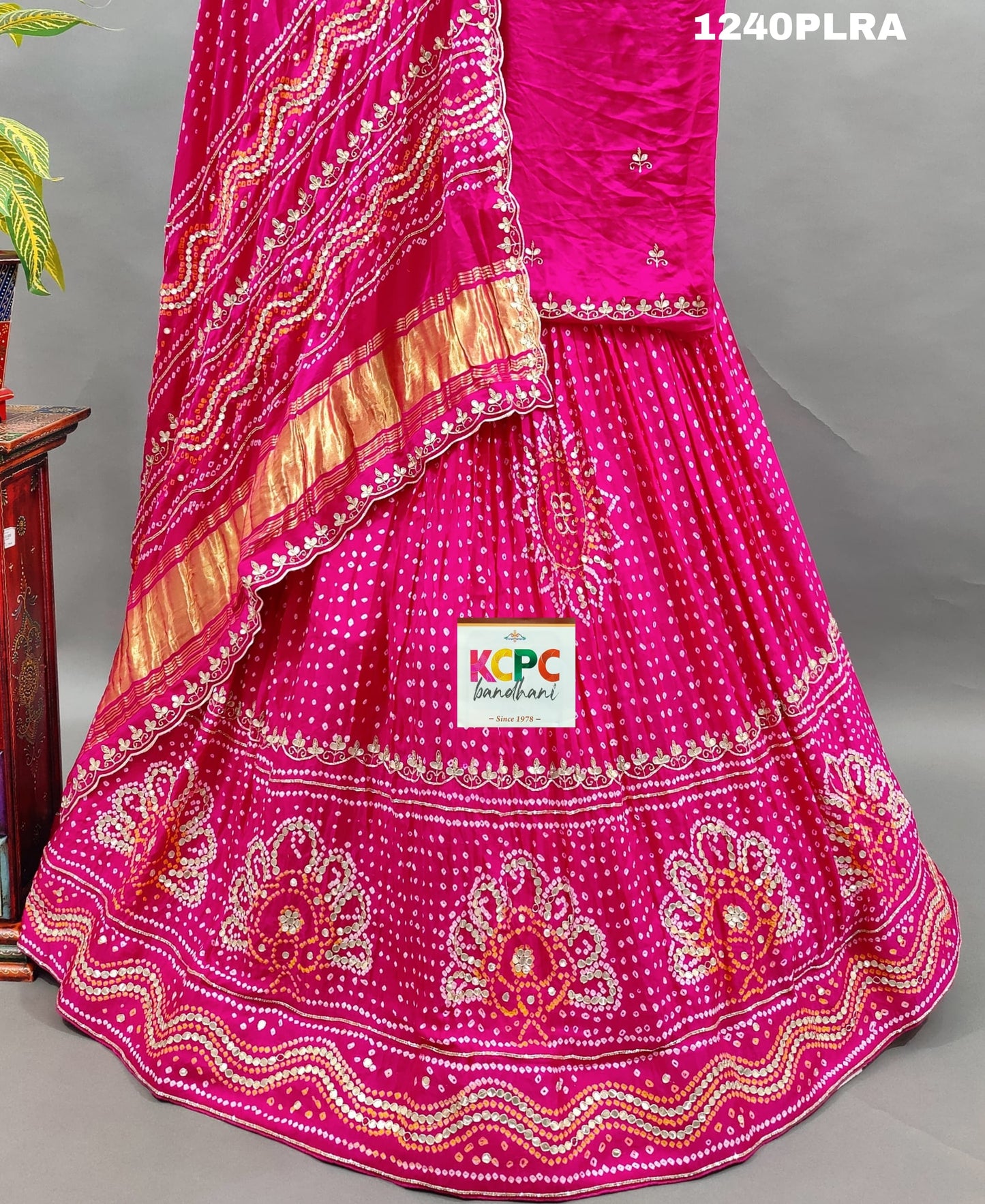 KcPc Launching Beautiful Pure Gaji Silk Gota patti Work Lehenga set,MAD