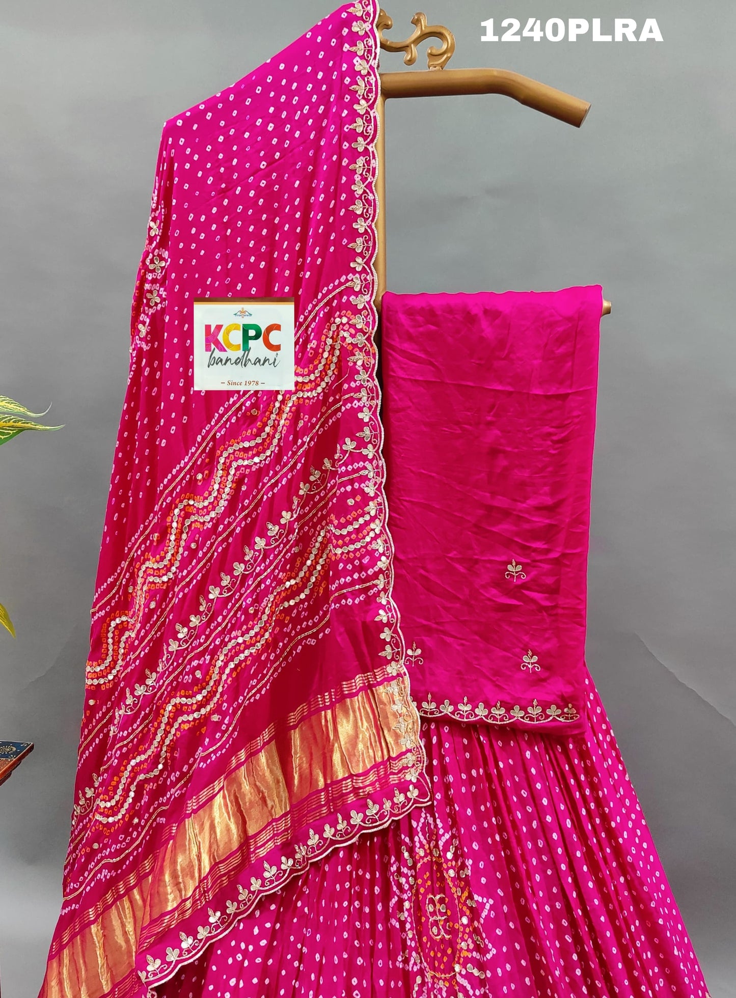 KcPc Launching Beautiful Pure Gaji Silk Gota patti Work Lehenga set,MAD