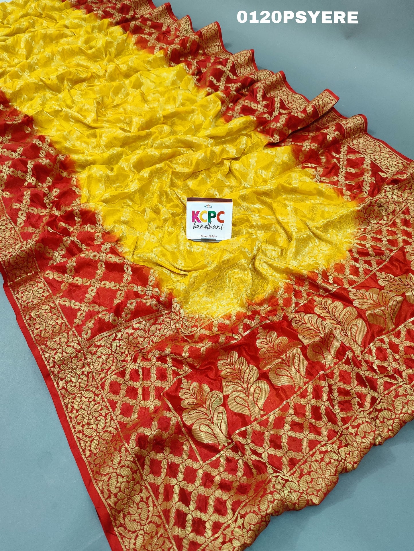 KcPc Originals Rajasthani Banarasi Double Kerry Ghatchola Sarees