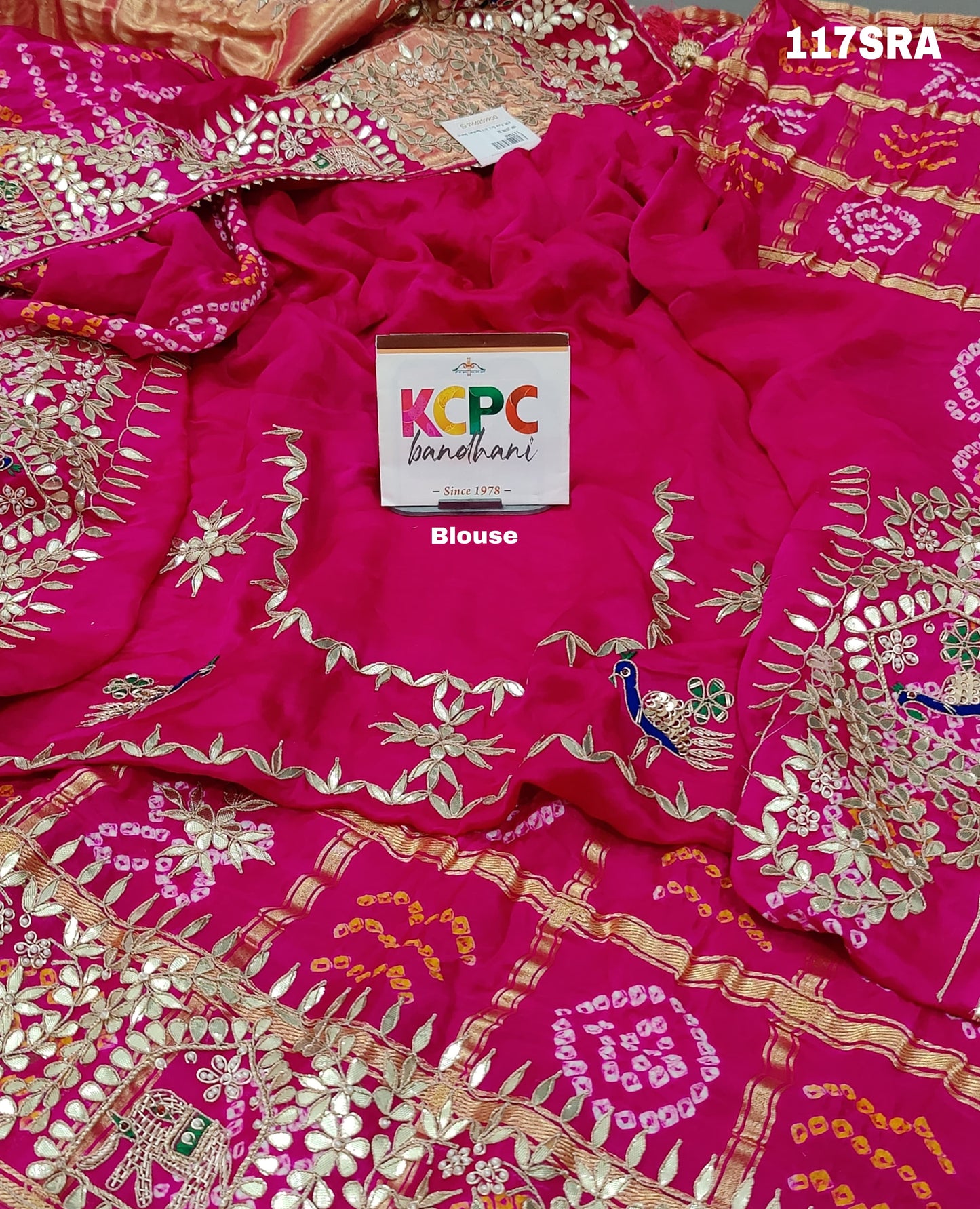 KcPc New famous gaji silk gharchola Heavy Gotapatti work saree,AMT