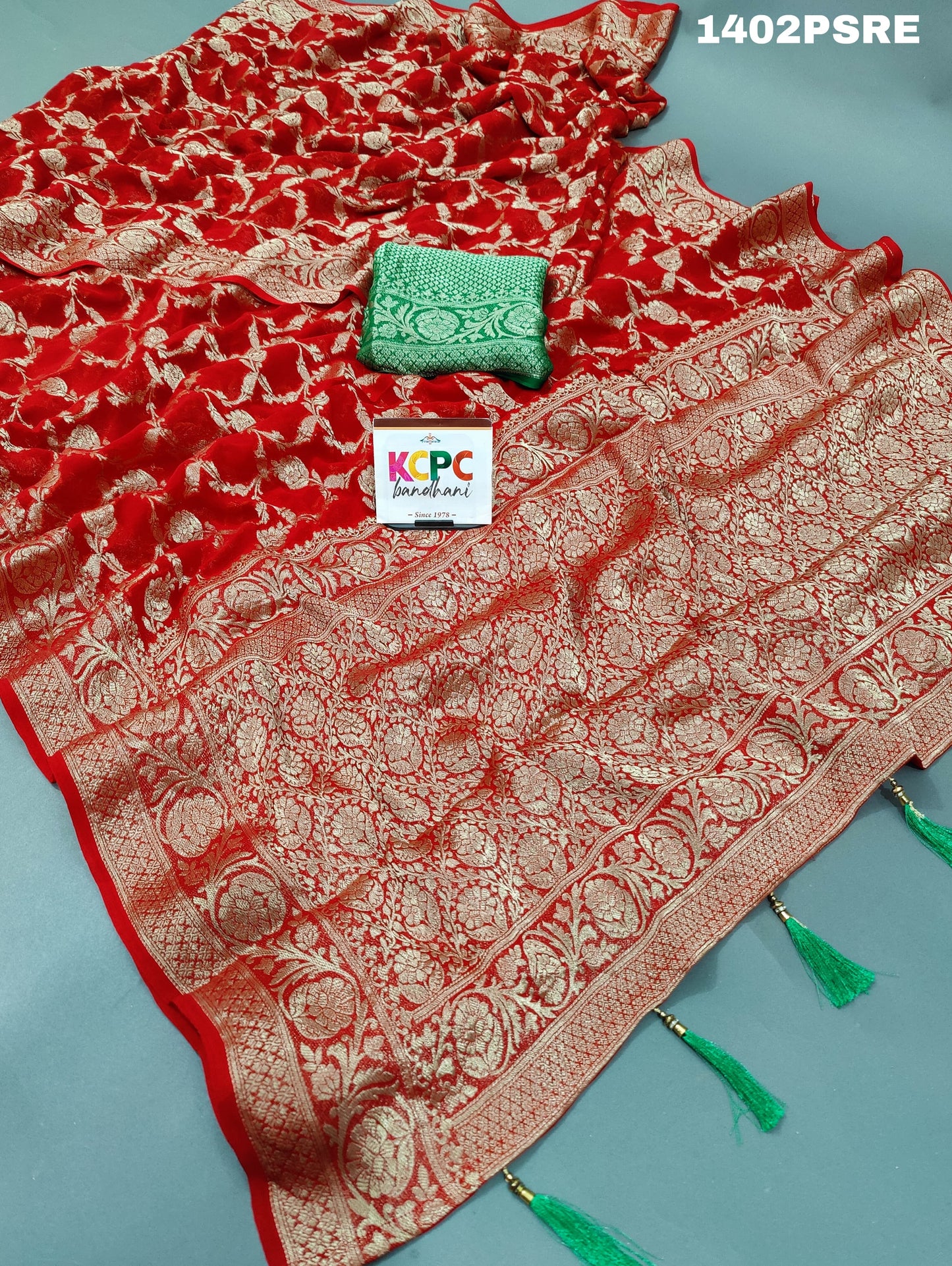 KcPc Pure Georgette Banarsi Handloom weaving saree,MAHA