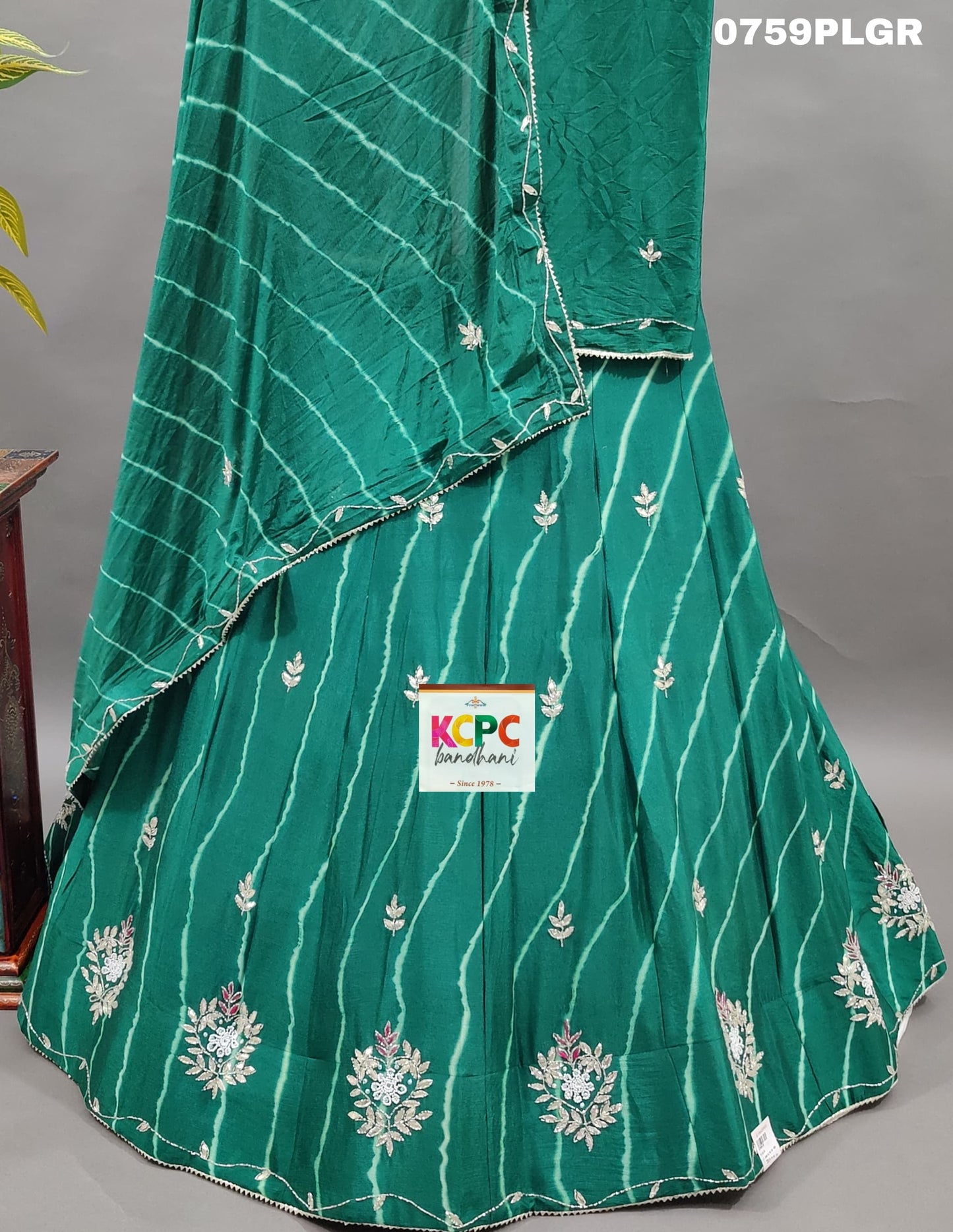 KcPc New Lahariya Design Chinon Cutdana Gota pati Work Lehenga ,RAJ