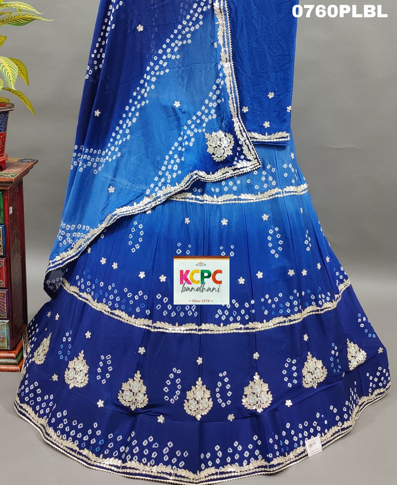 New Chinon Double Shade Bandhani Gota pati work Lehenga Set ,RAJ