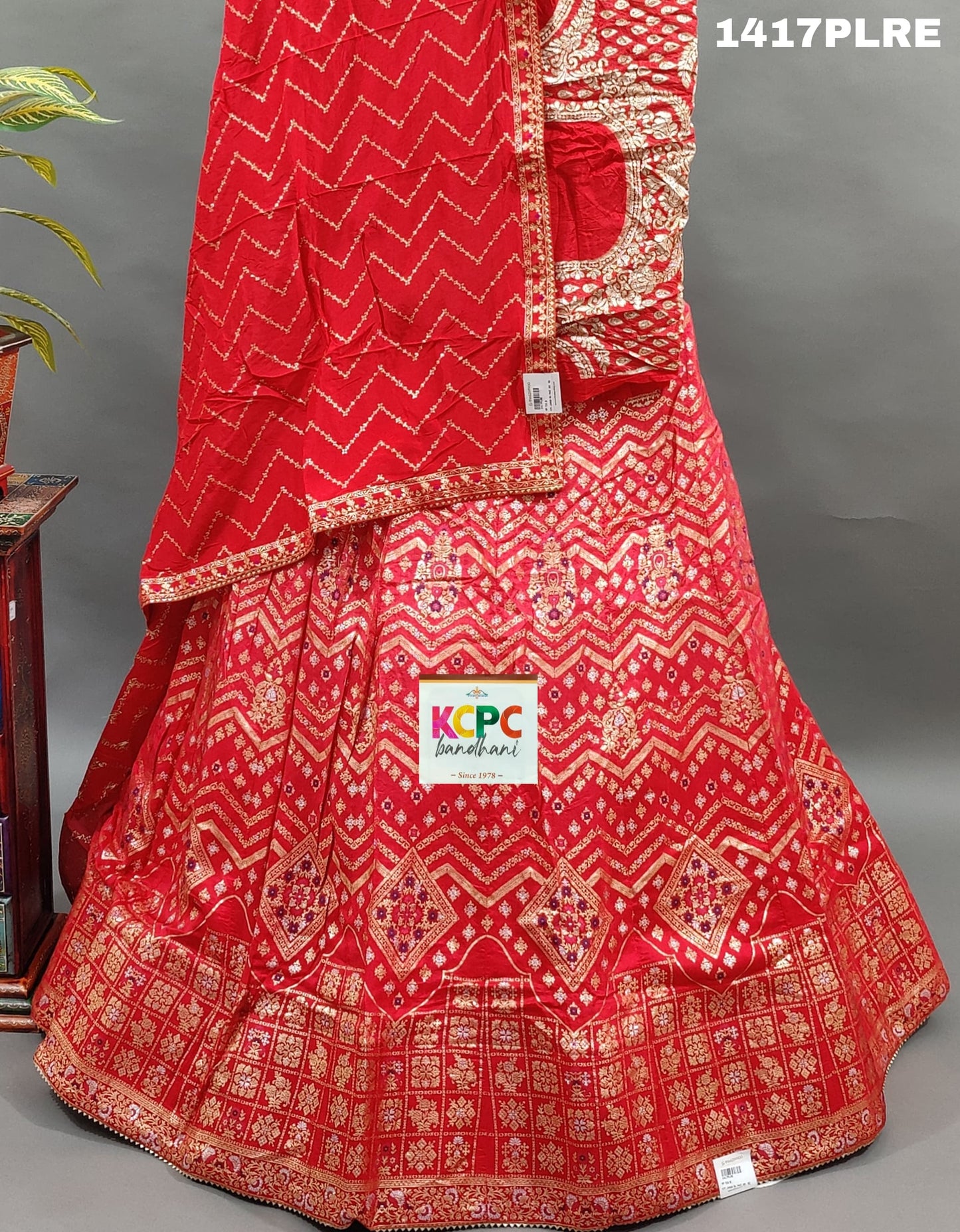 KcPc New munga Silk Banarasi Meenakshi Lehenga Set ,RAJ