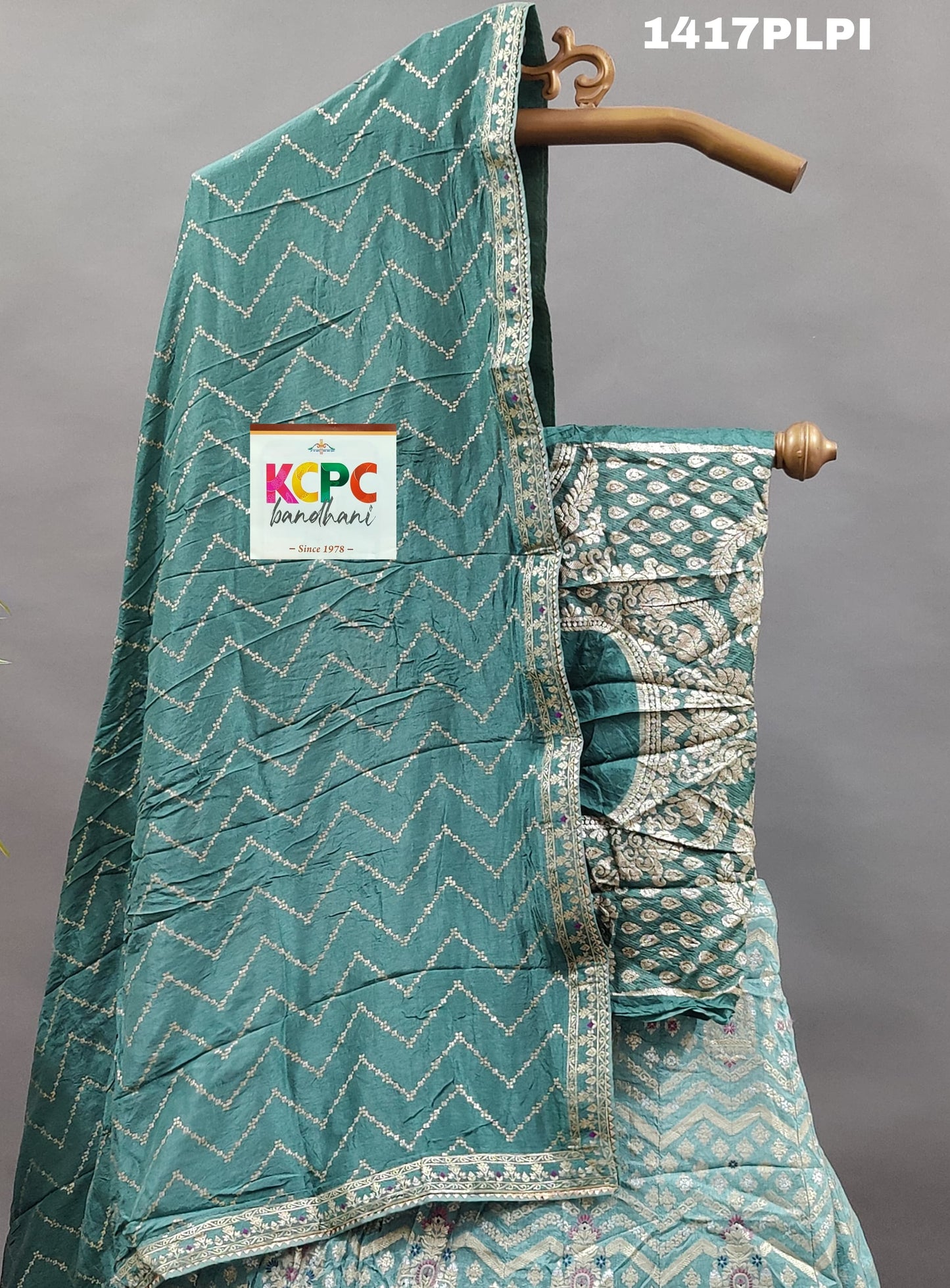 KcPc New munga Silk Banarasi Meenakshi lehenga Set ,RAJ