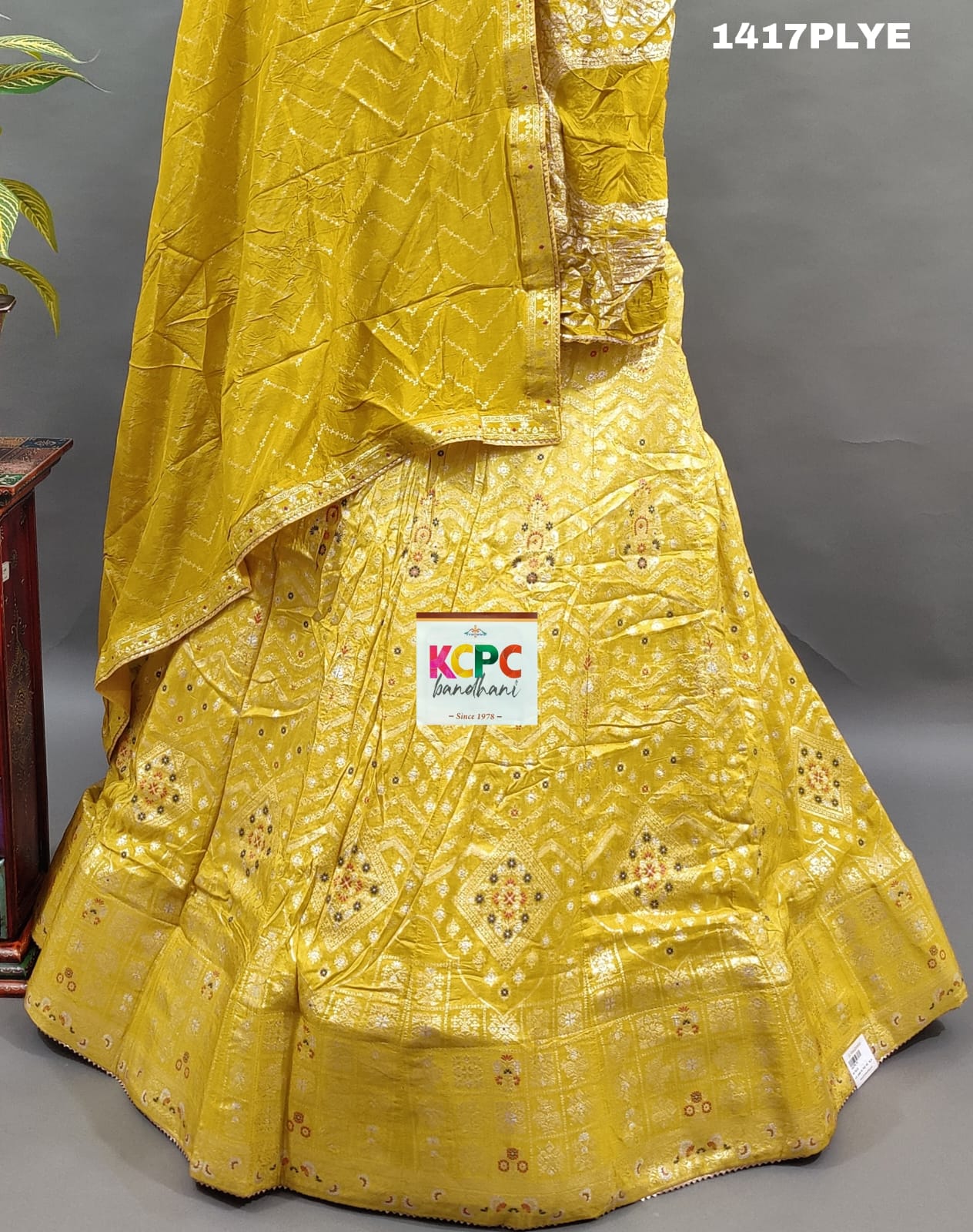 KcPc Munga Silk Banarasi Meenakshi Zari weaving Lehenga Set ,RAJ