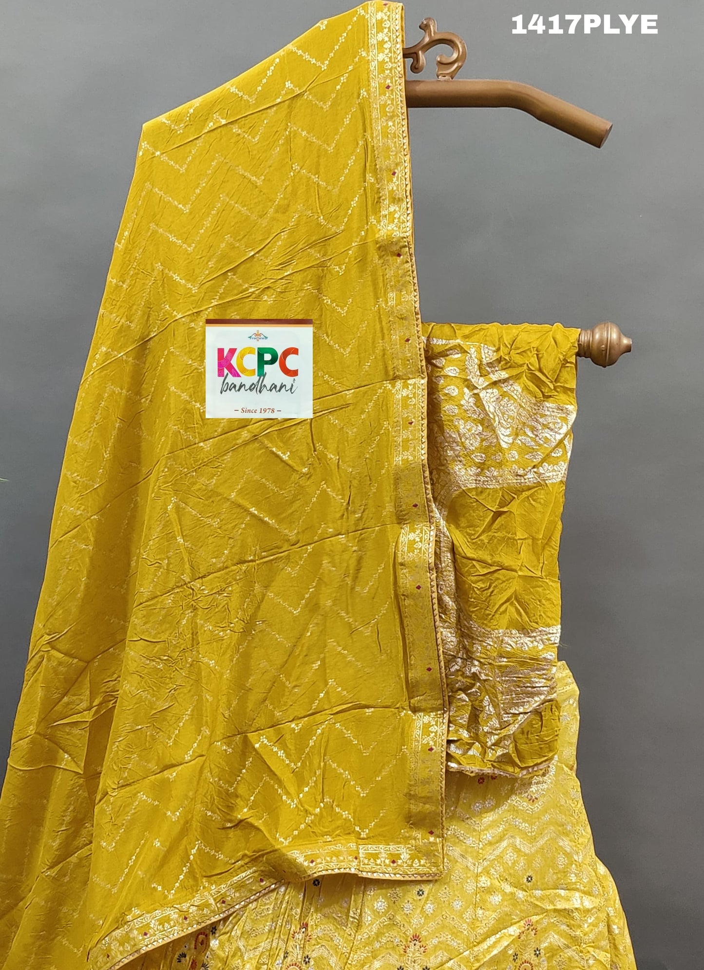 KcPc Munga Silk Banarasi Meenakshi Zari weaving Lehenga Set ,RAJ