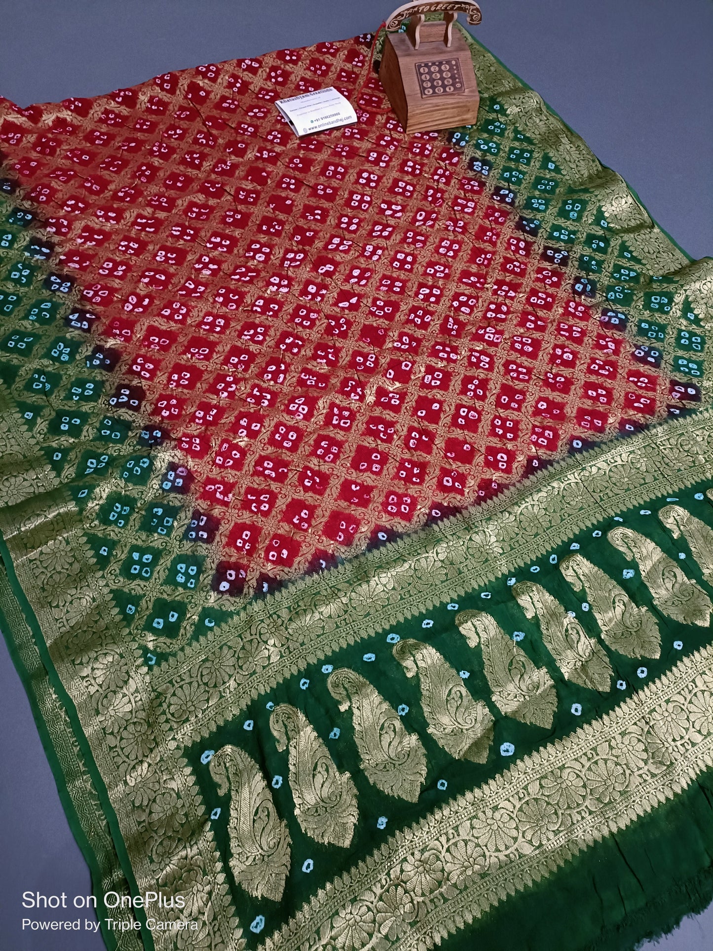 New  Pure Georgette Banarasi Bandhani Dupatta