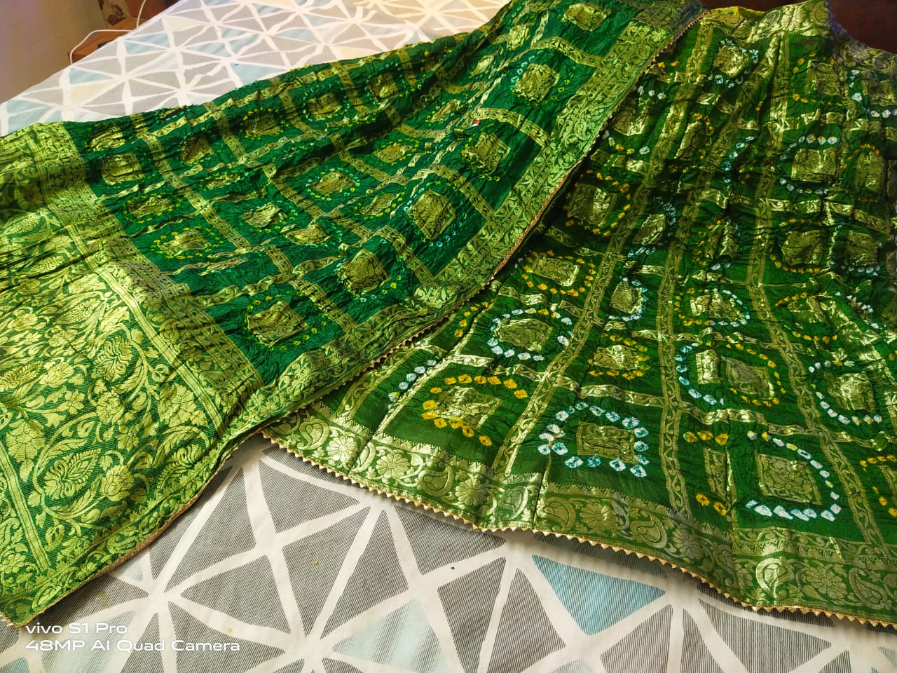 Latest Ghatchola Bandhani Rajasthani Lahanga With Bandhej Dupatta Nr Kml Green Lehenga