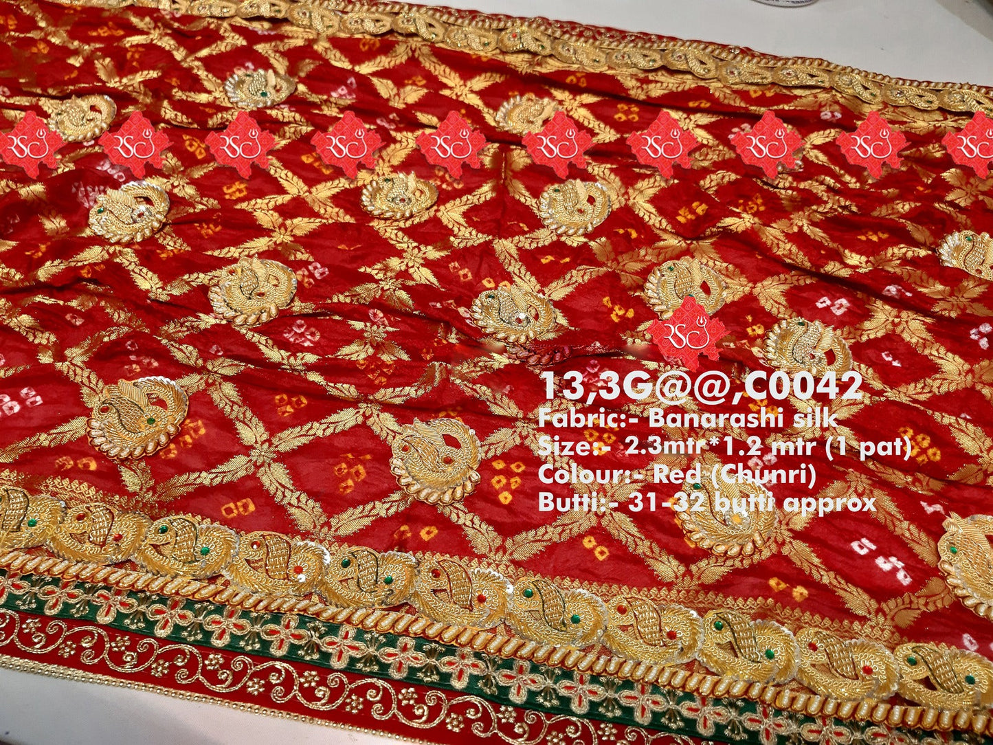 Banarasi Gharchola Heavy Belbuti Odhna In Dupatta Size Kcpc Nr Chunari Dupatta