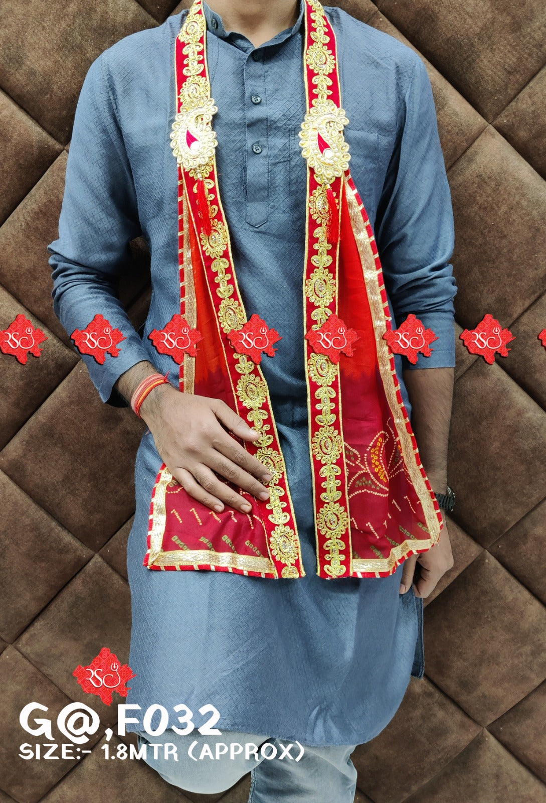 Gents Duppata For Every Event Rsc Or Red Dupatta