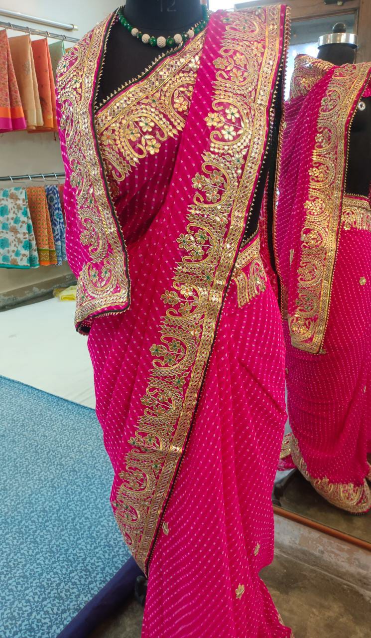 Pure Cyc Jeorget Gotapati Work Saree Amit Nr