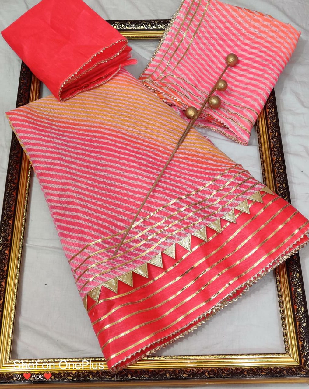 Pure Kota Doriya Lehnga With Lining Gota Kml Or Pink Rani Lehenga