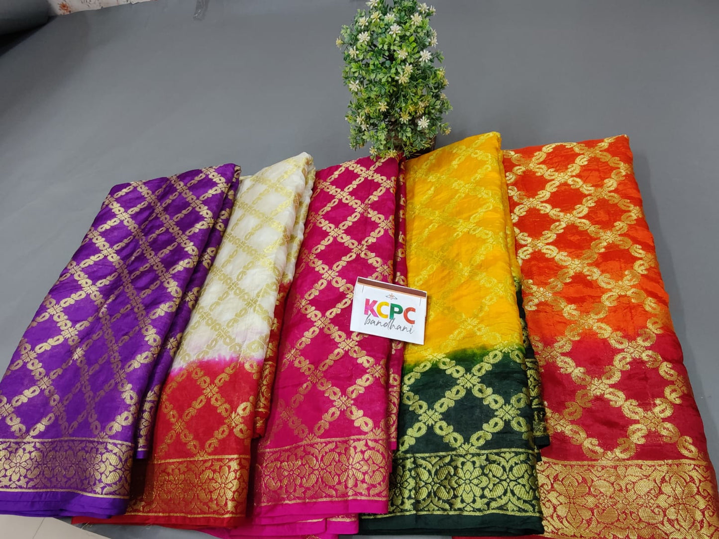 KcPc Originals Rajasthani Banarasi Double Kerry Ghatchola Sarees