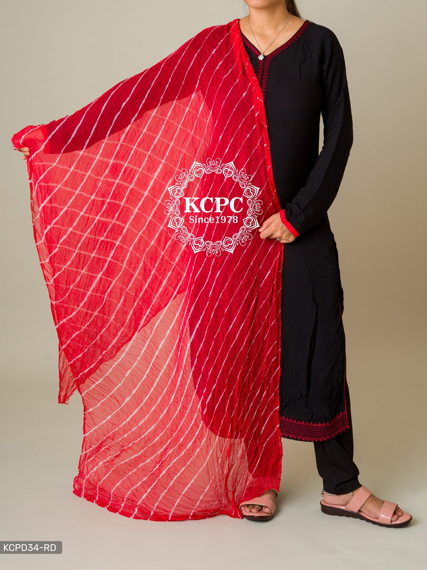 Kcpc Originals Handmade Chiffon Leheriya Dupattas Dupatta