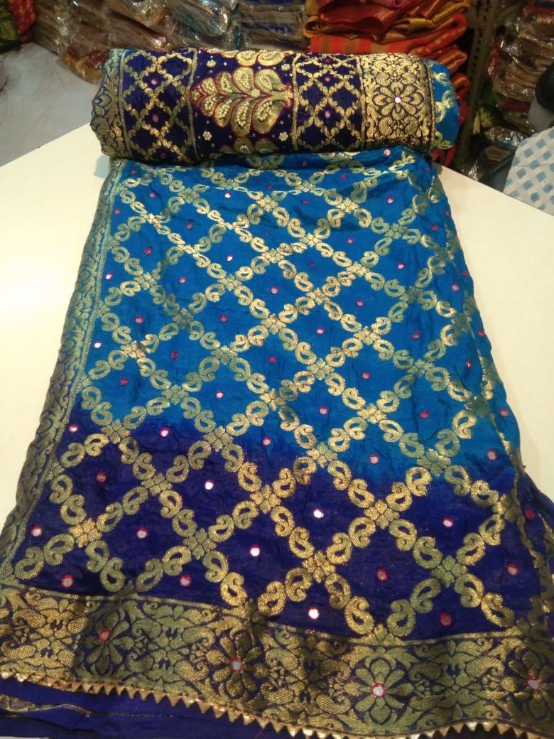 Latest gharchola banarasi silk fabric with full heavy zari work saree kml