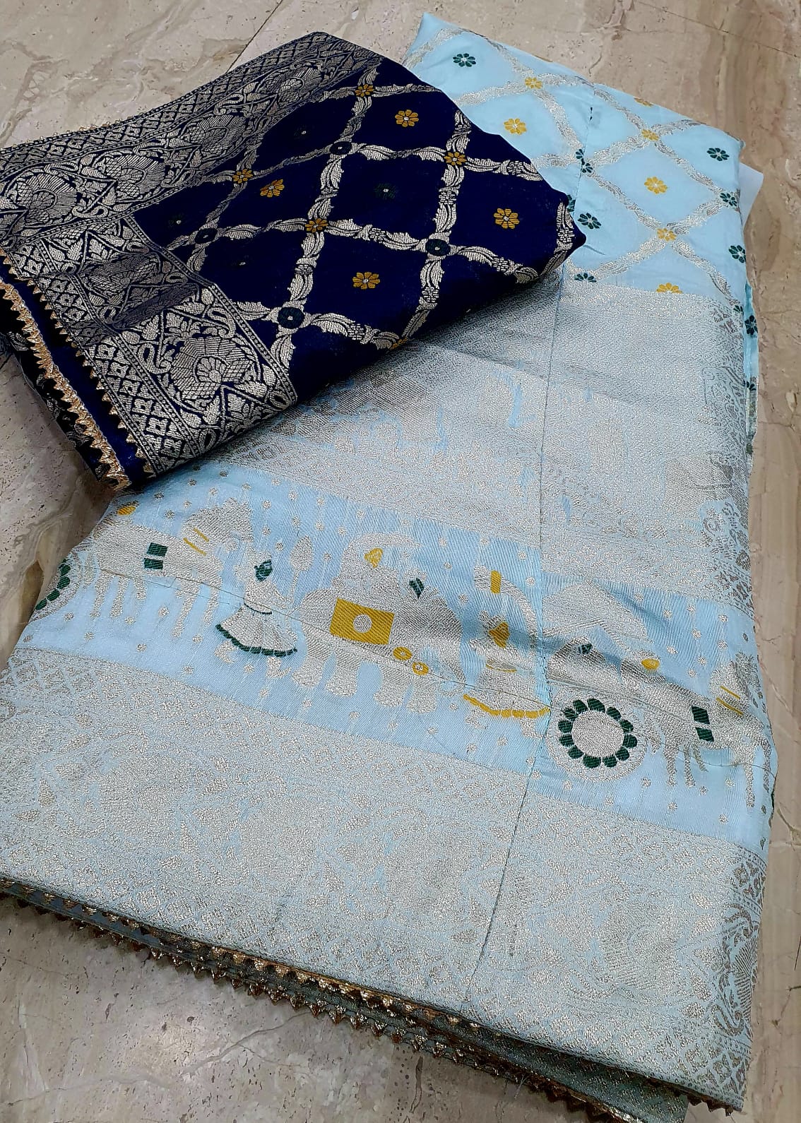 Pure banarasi dolo silk lehenga