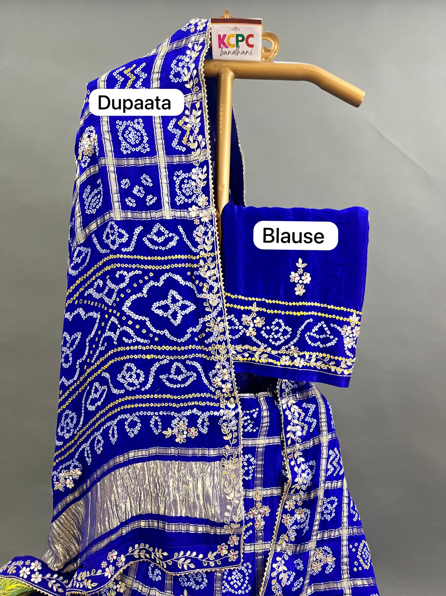 Pure Gaji Silk Bandhani Ghatchola Handwork Lehenga, NR, satis