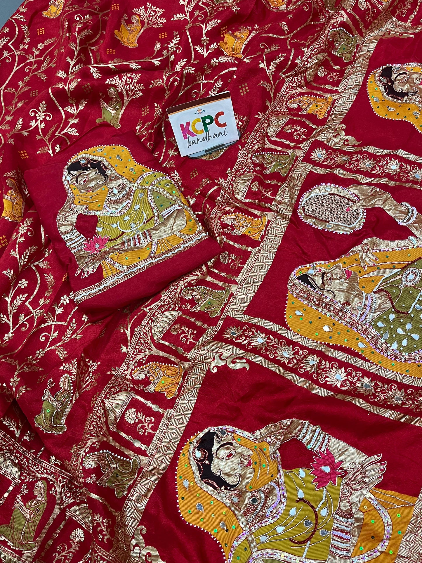 Latest pure munga silk fabric karwa Chouth special saree smj