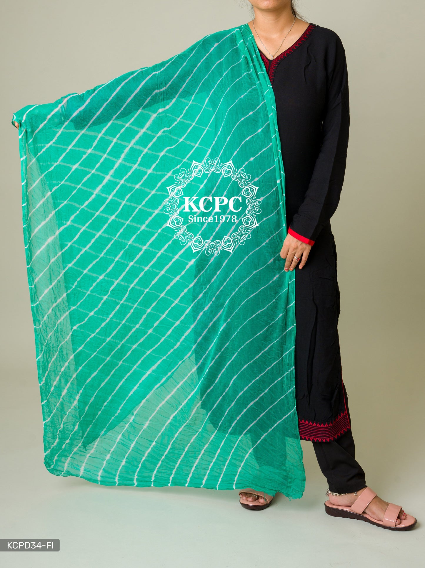 Kcpc Originals Handmade Chiffon Leheriya Dupattas Dupatta