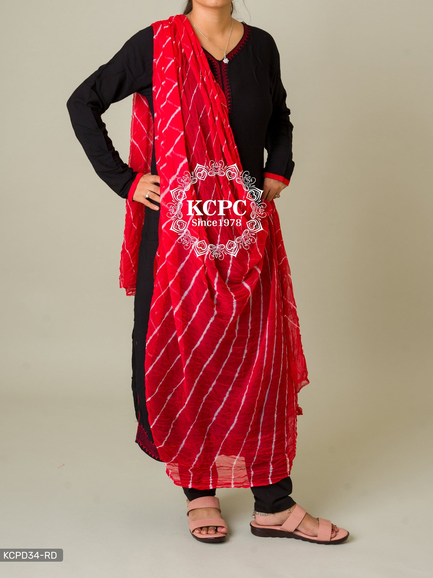 Kcpc Originals Handmade Chiffon Leheriya Dupattas Dupatta