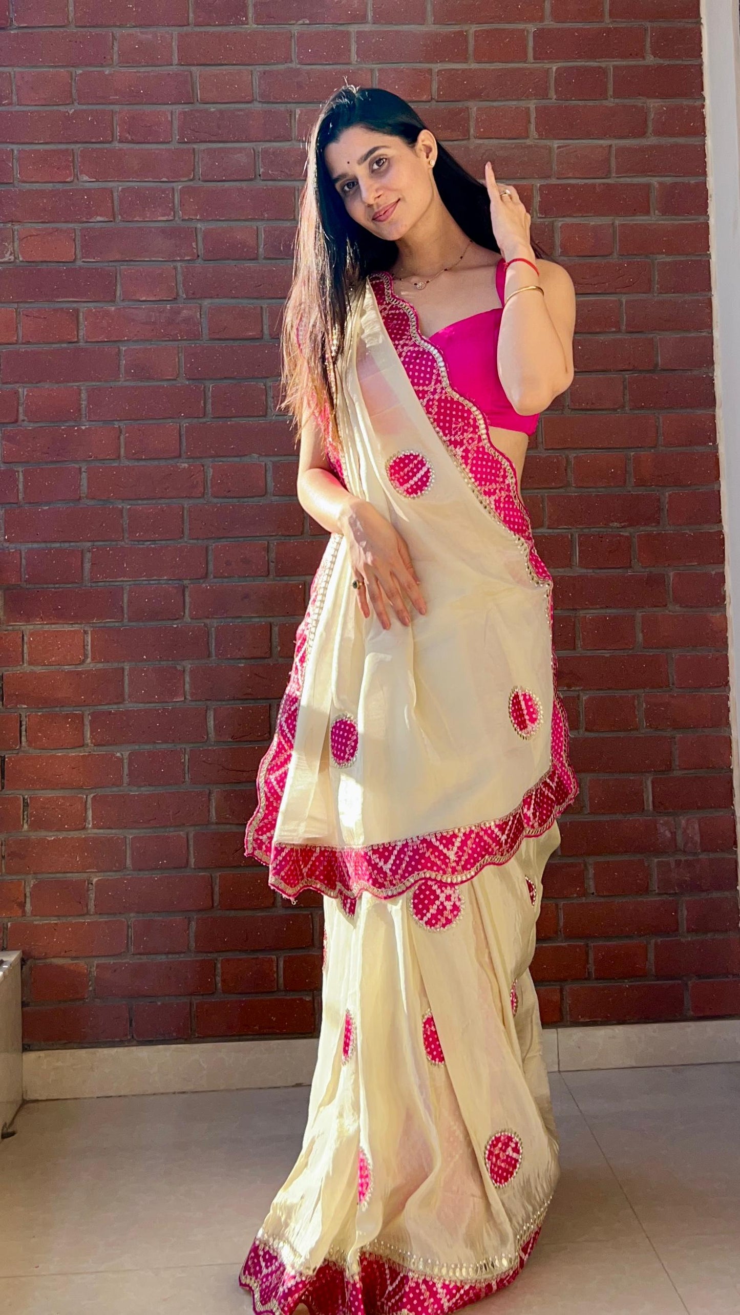 Pure cosmos tissue saree