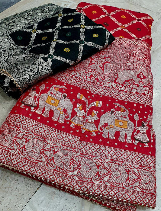 Pure banarasi dolo silk lehenga