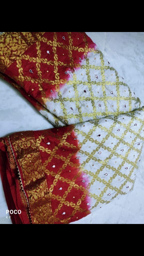 Latest gharchola banarasi silk fabric with full heavy zari work saree kml