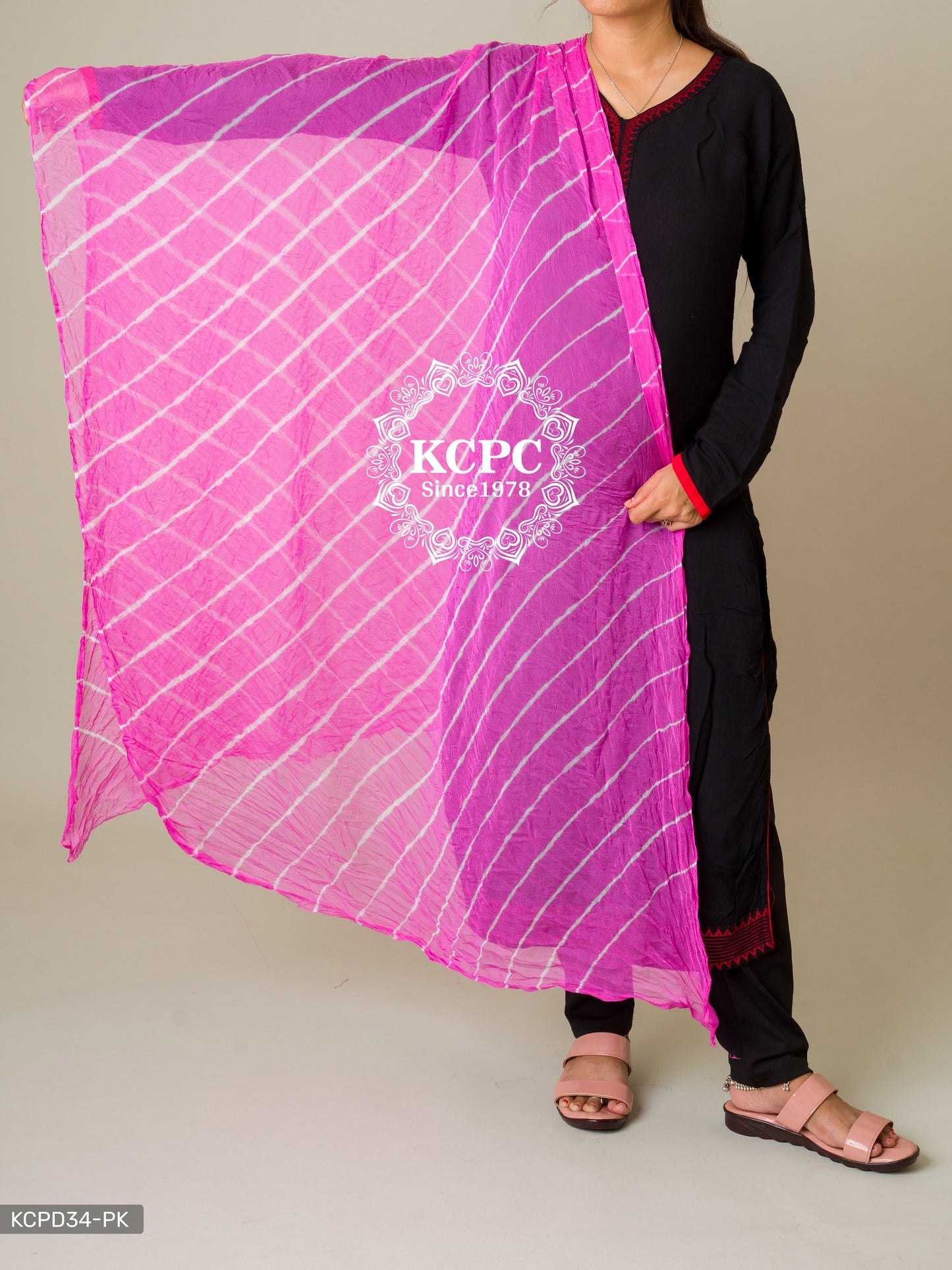 Kcpc Originals Handmade Chiffon Leheriya Dupattas Dupatta